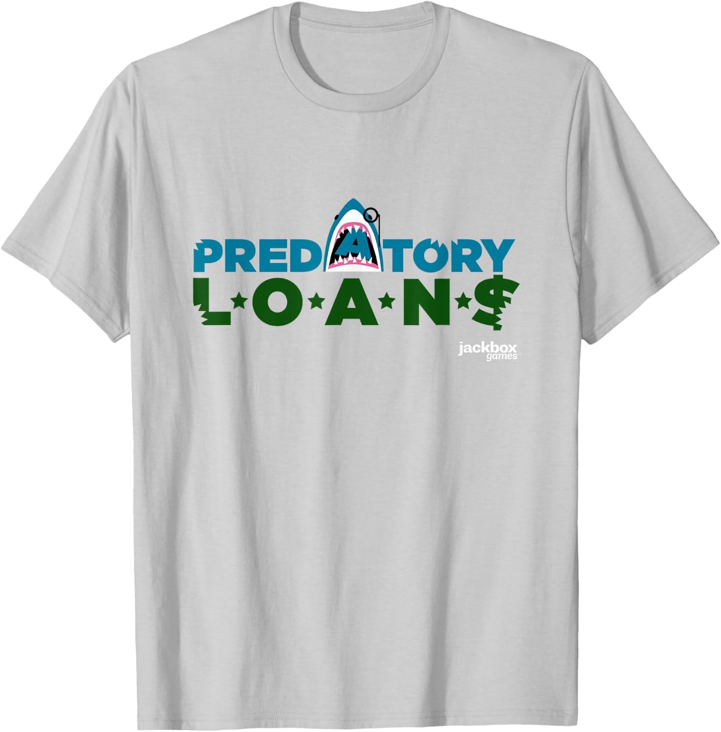 Bidiots Predatory Loans T-Shirt - T-Shirt | Ash