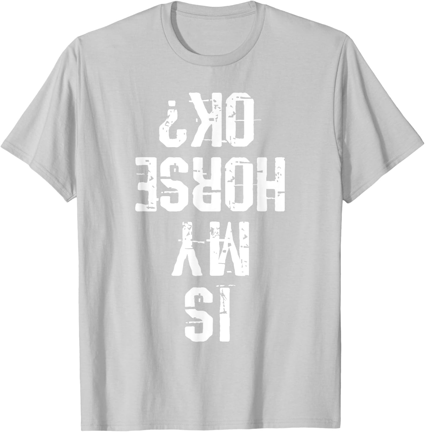 Horse Is My Horse Okay Funny Gift T-Shirt - T-Shirt | Ash