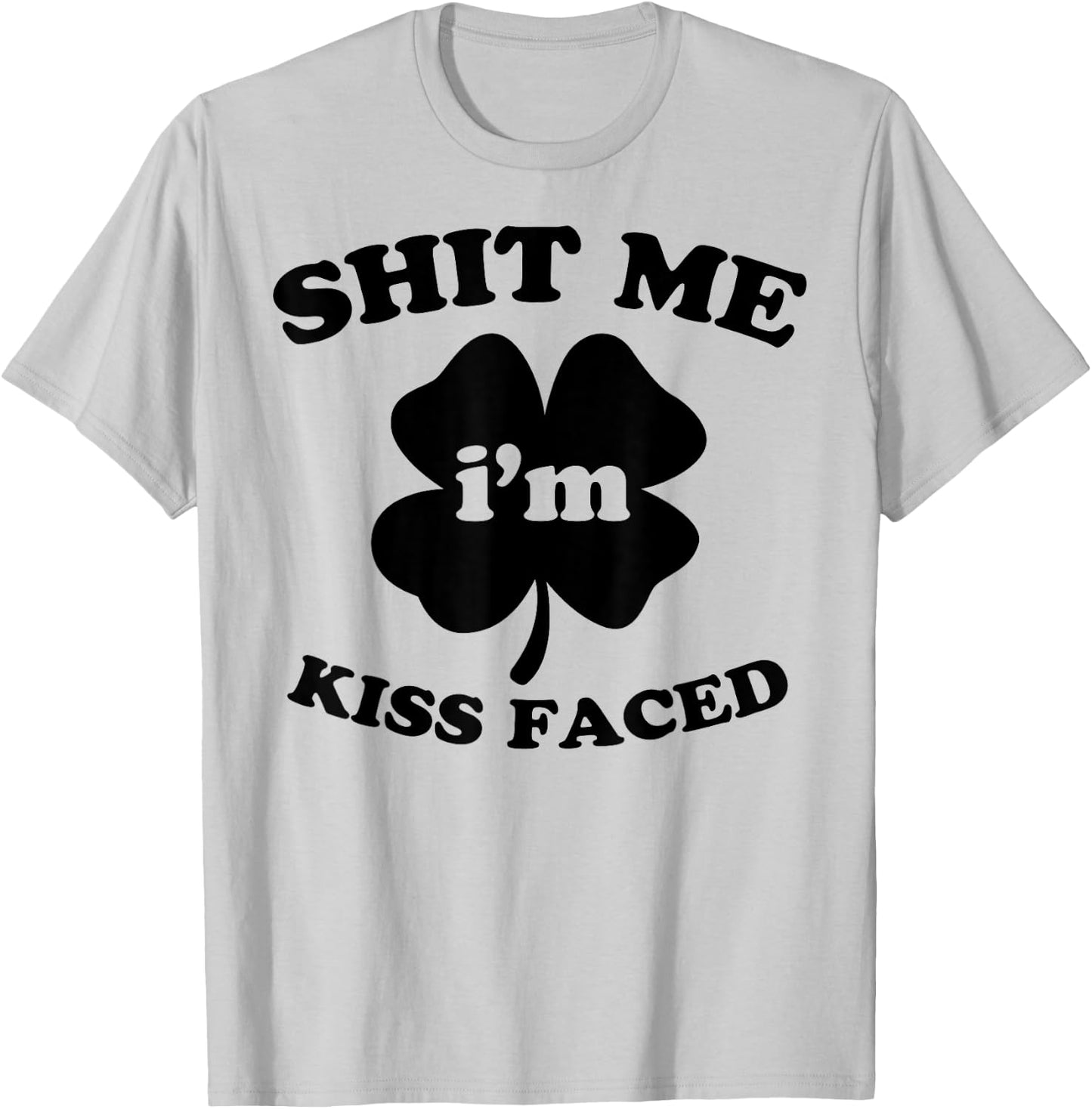 St. Patrick's Day Shirt Irish Kiss Faced T-Shirt - T-Shirt | Ash
