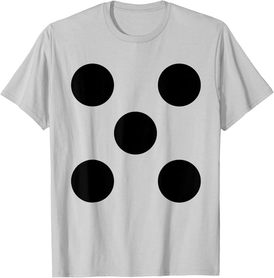 Human Dice Number 5 Group Matching Halloween Costume Family T-Shirt - T-Shirt | Ash