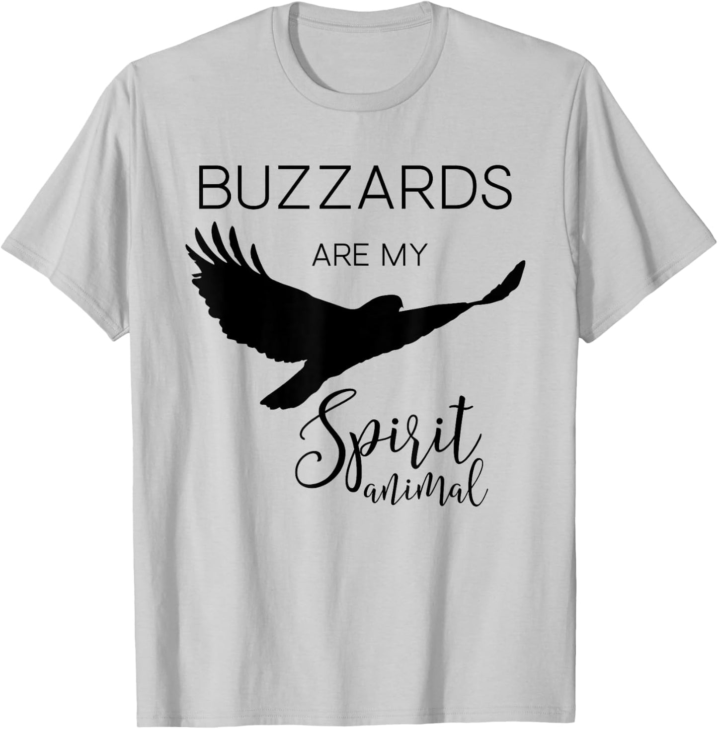Buzzard Turkey Vulture Spirit Animal J000371 T-Shirt - T-Shirt | Ash