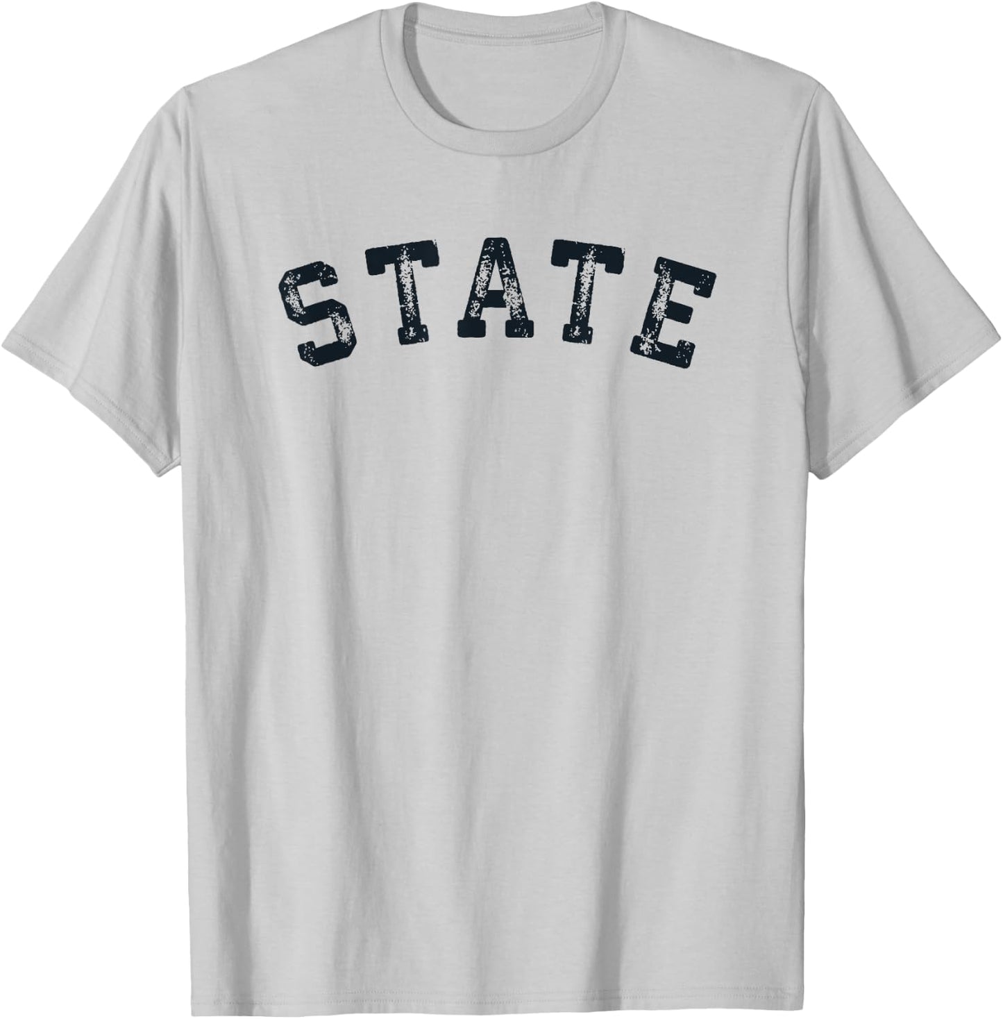 Vintage State T Shirt Distressed Old Retro Sports Gift T-Shirt - T-Shirt | Ash