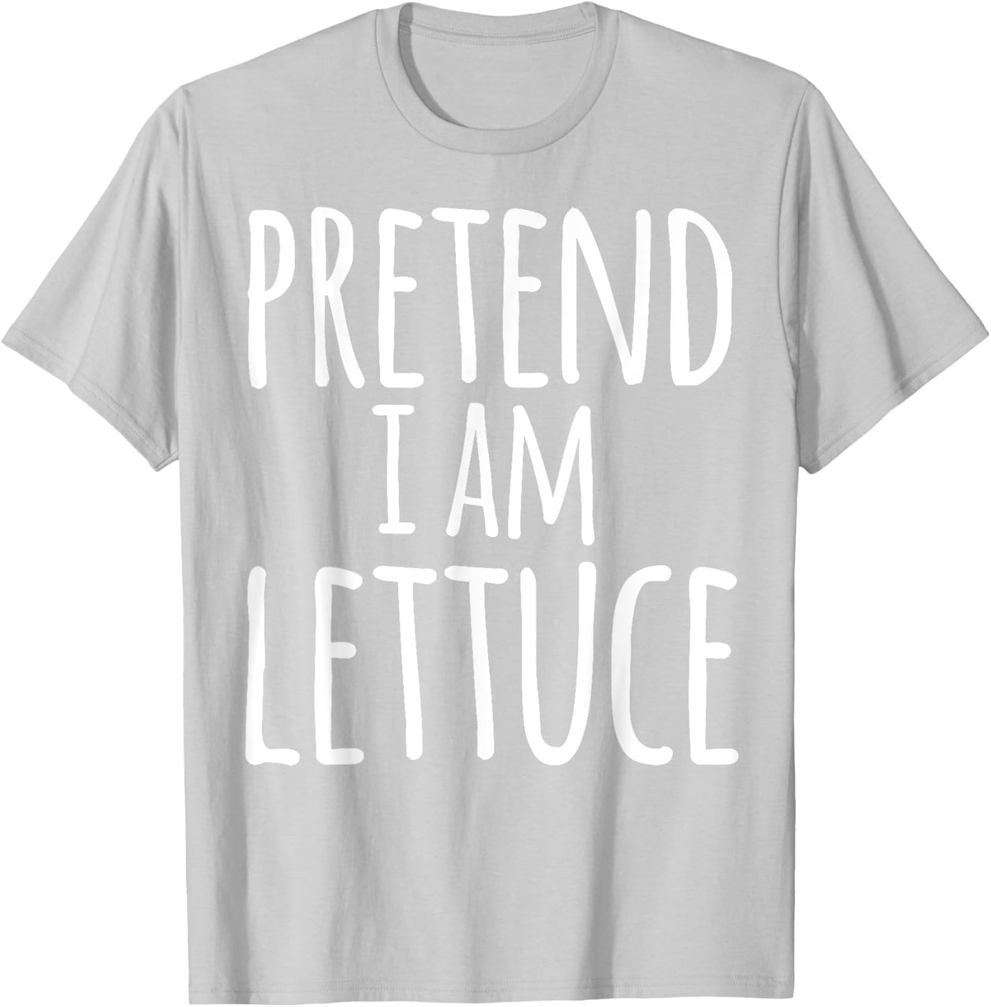 Funny Easy Lazy Halloween PRETEND I AM LETTUCE Costume T-Shirt - T-Shirt | Ash