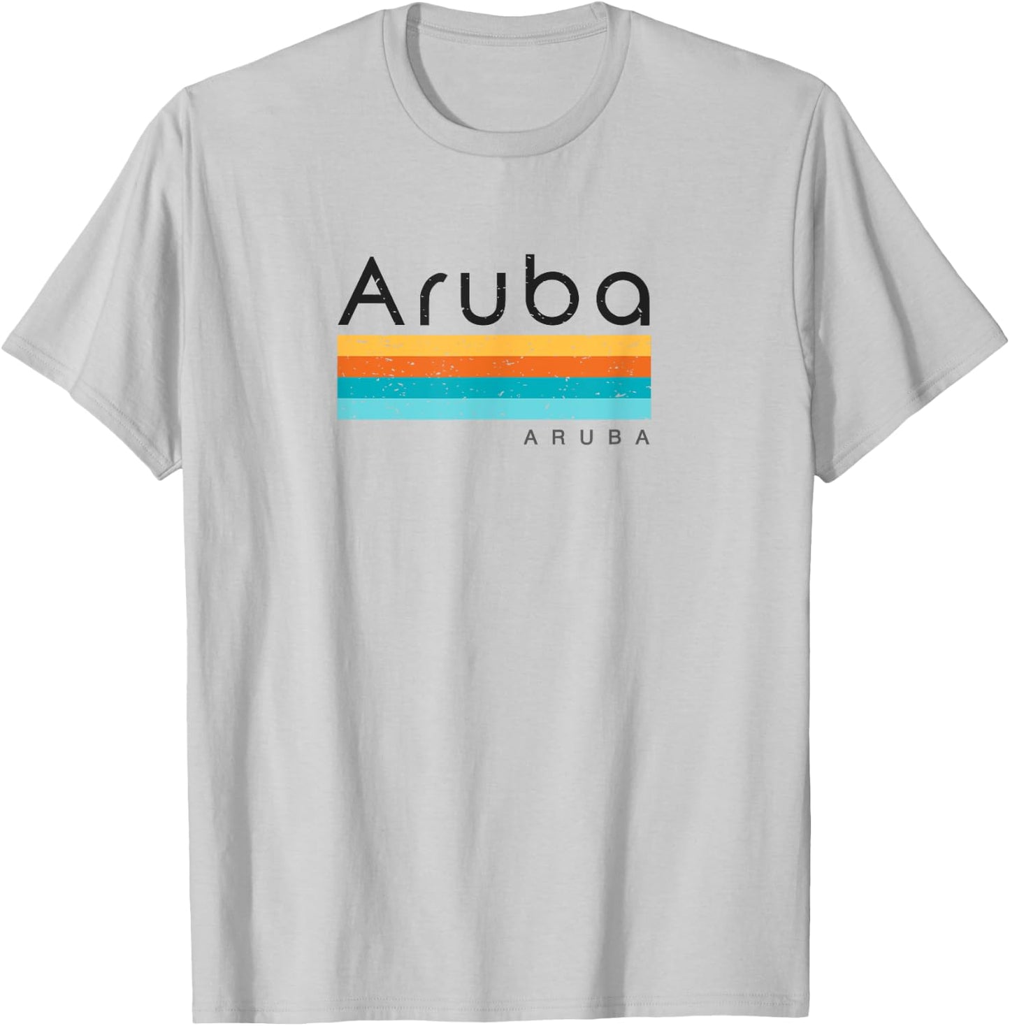 Vintage Aruba Retro Design T-Shirt - T-Shirt | Ash