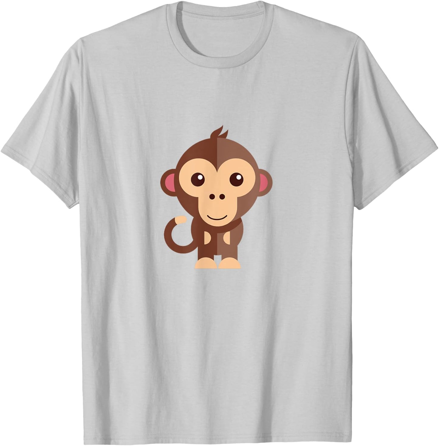 Cute Monkey for Kids T-Shirt - T-Shirt | Ash