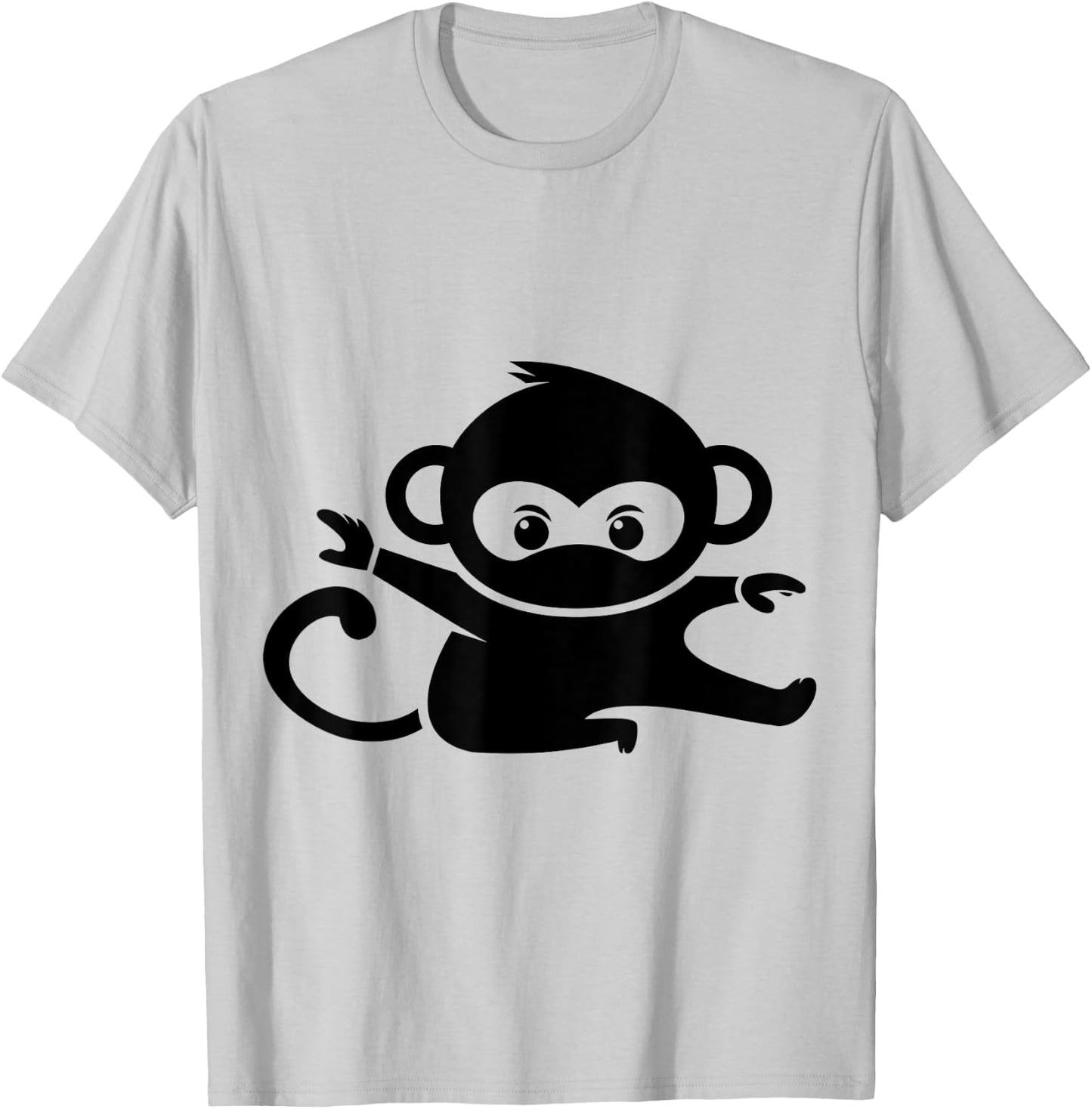 Ninja Monkey T-Shirt - T-Shirt | Ash