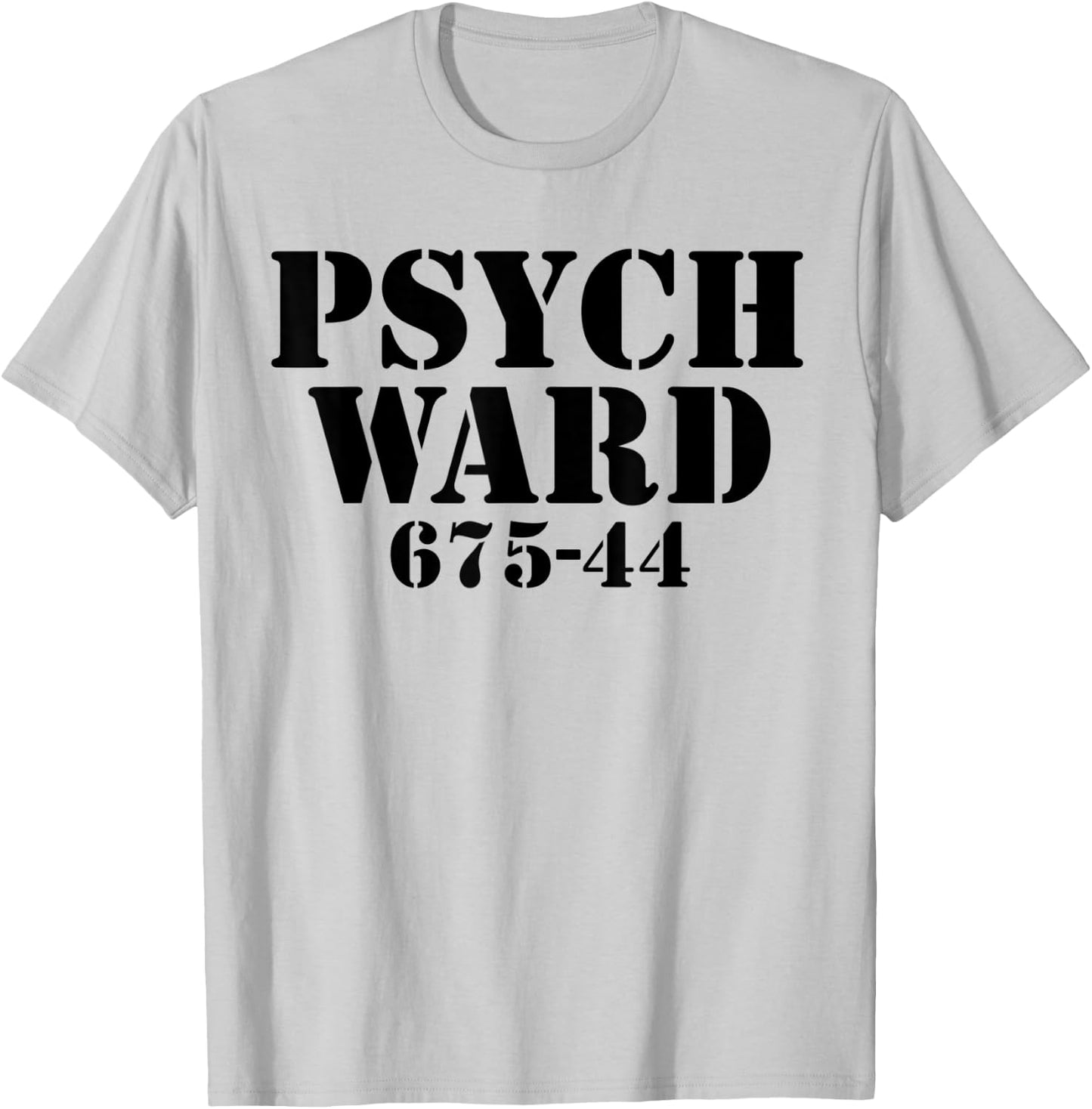 Lazy Halloween Costume Psych Ward Prison Inmate Asylum Gift T-Shirt - T-Shirt | Ash