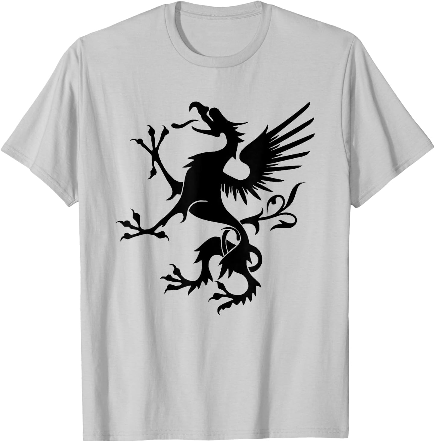 Snallygaster American Folklore Maryland Dragon T-Shirt - T-Shirt | Ash