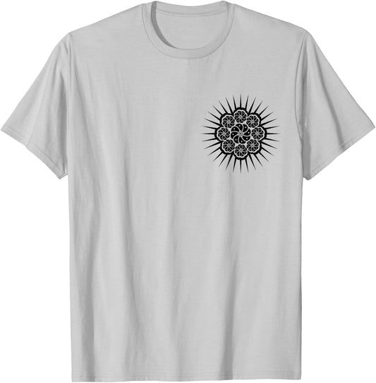 Peyote Cactus Symbol Mandala Lophophora Williamsii Desert T-Shirt - T-Shirt | Ash