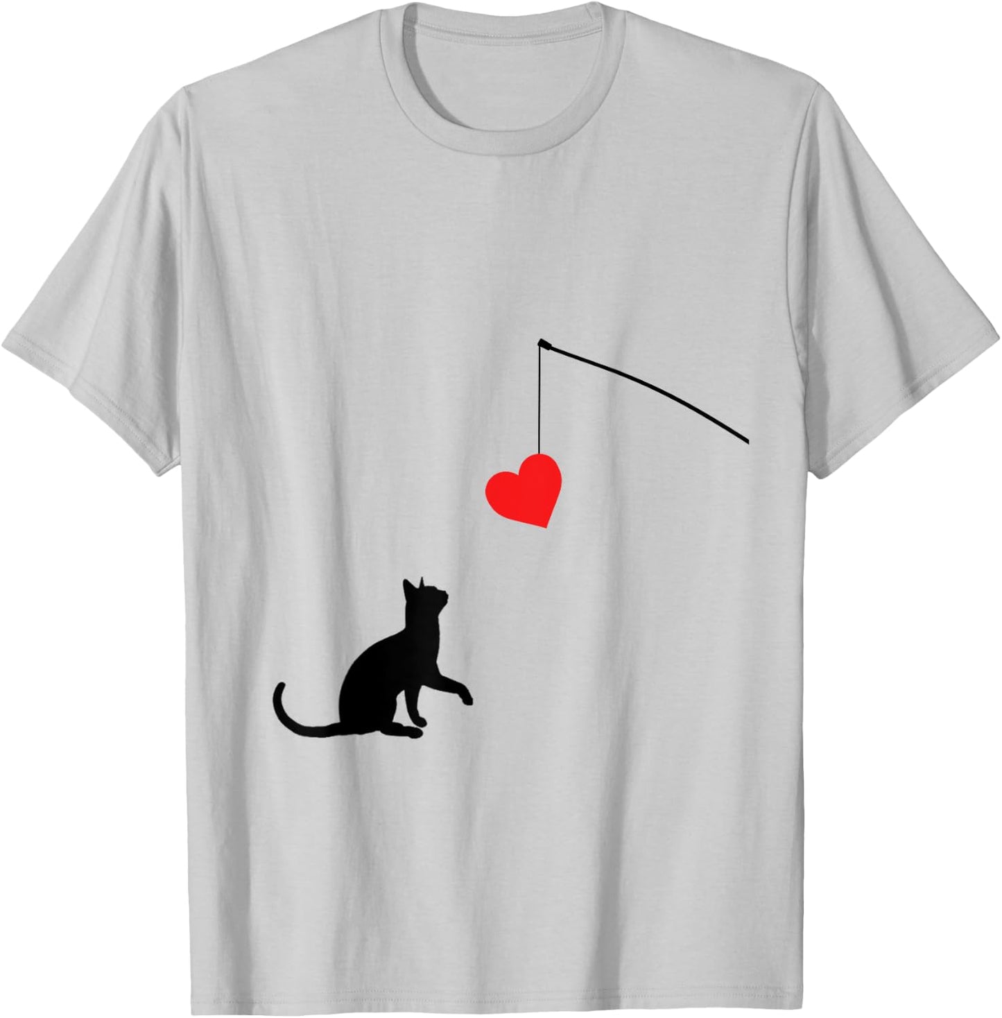 Cat toy Shirt Valentine's Day gifts or T-Shirt - T-Shirt | Ash