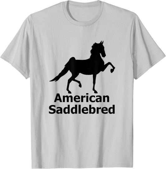 American Saddlebred Horse Training Gaited Horses Equitation T-Shirt - T-Shirt | Ash