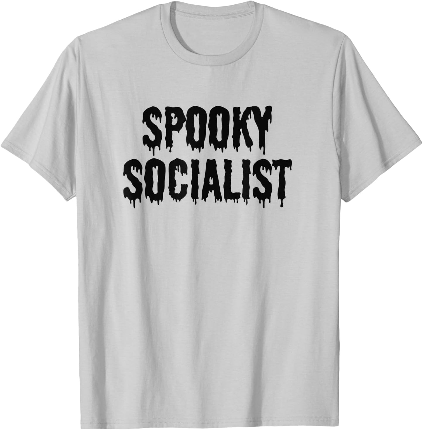 Halloween Spooky Socialist funny political costume T-Shirt - T-Shirt | Ash