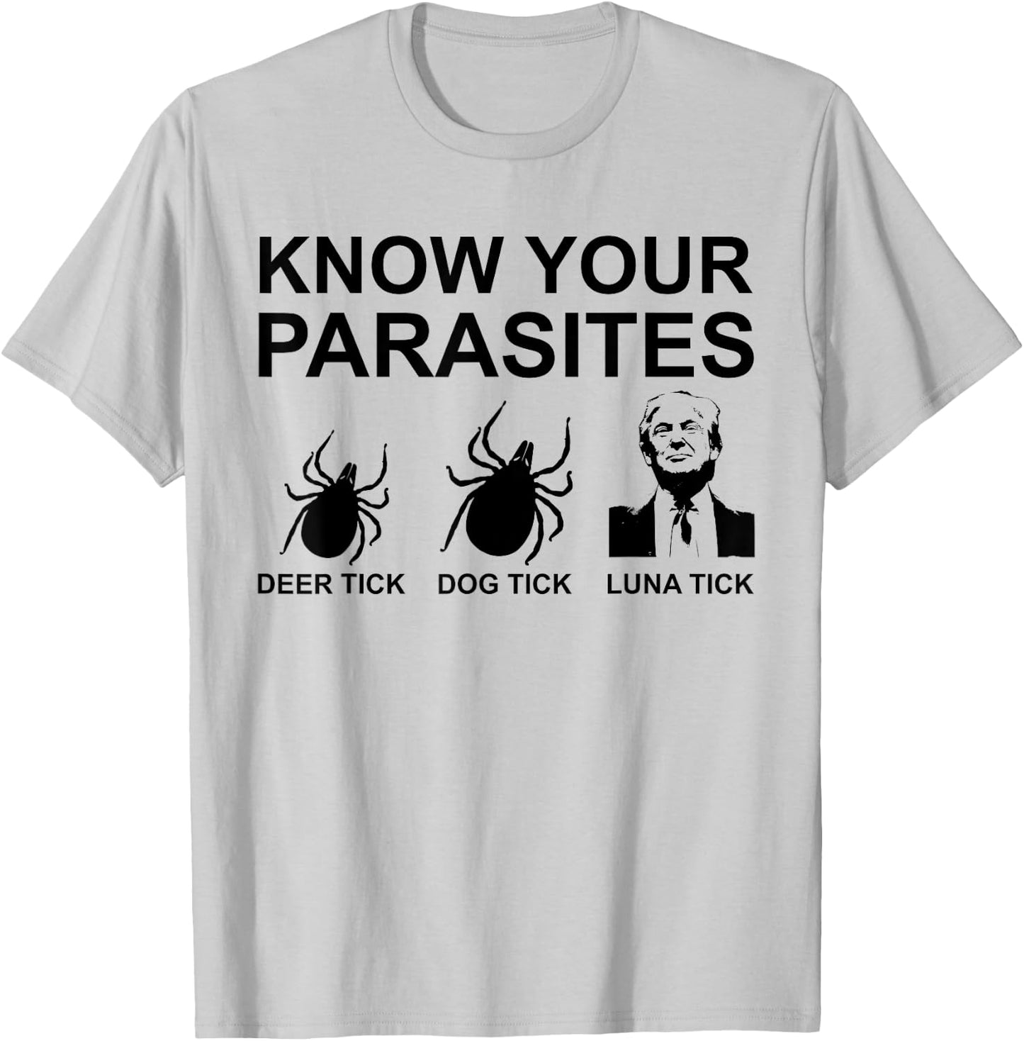 Know Your Parasites T Shirt Anti Trump T-Shirt - T-Shirt | Ash