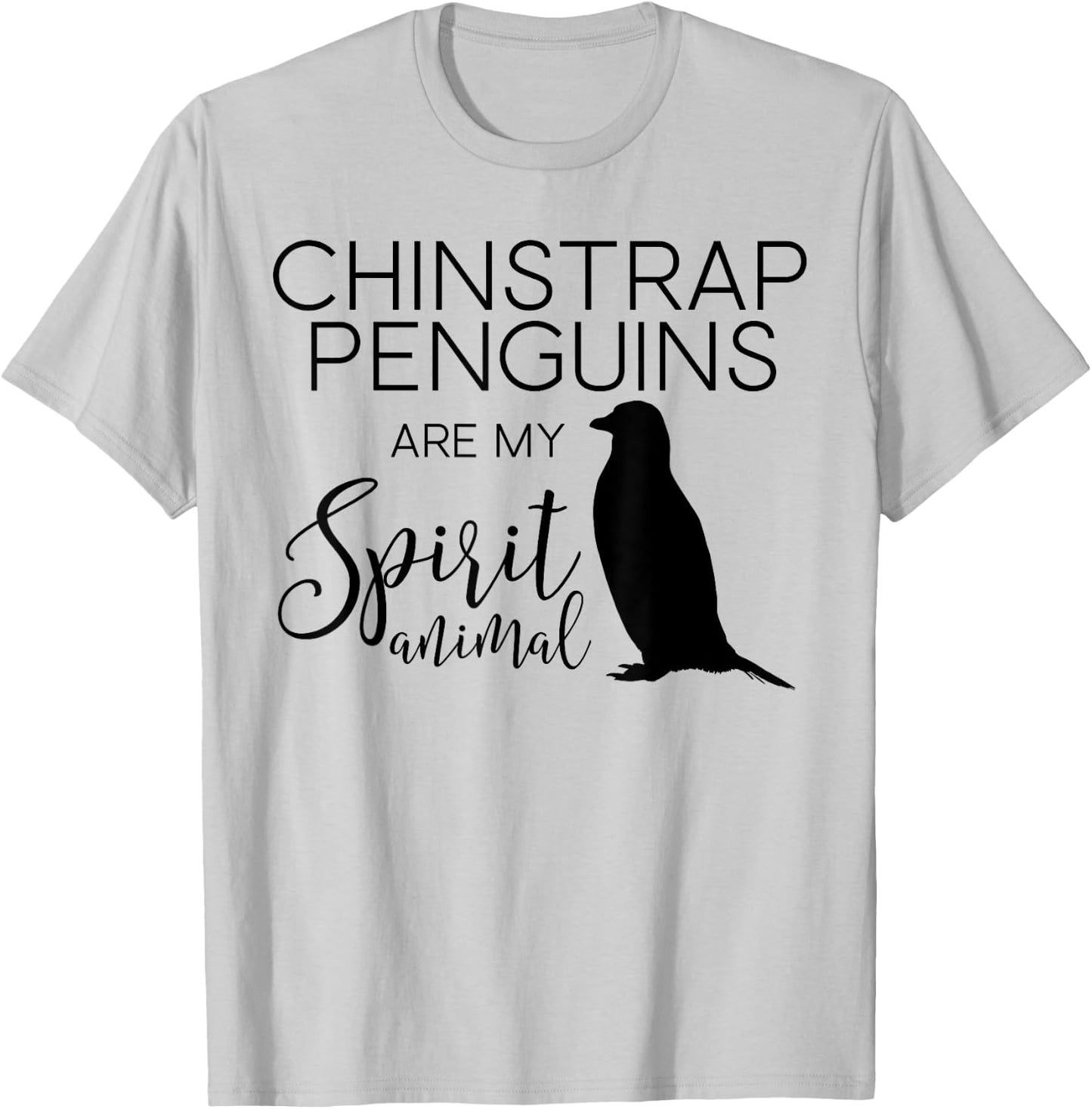 Chinstrap Penguin Spirit Animal J000378 T-Shirt - T-Shirt | Ash