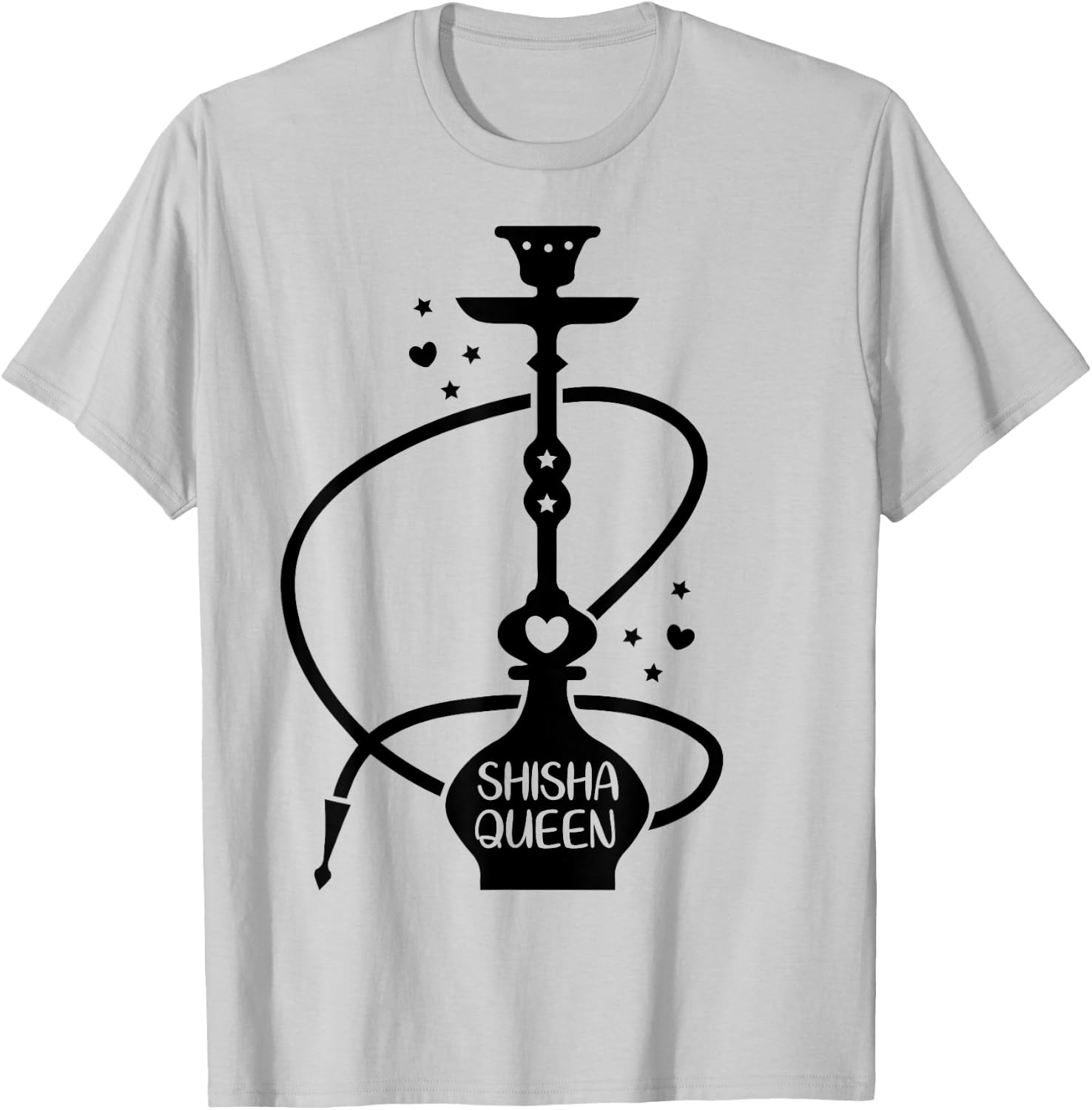 Hookah Lovers Shisha Queen T-Shirt - T-Shirt | Ash