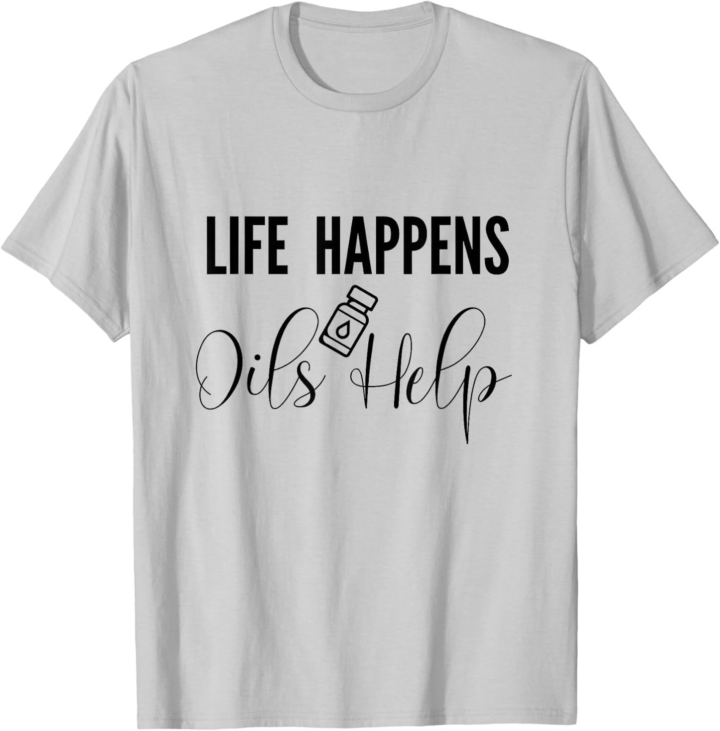 Funny Essential Oil Aromatherapy for Mom Dad T-Shirt - T-Shirt | Ash