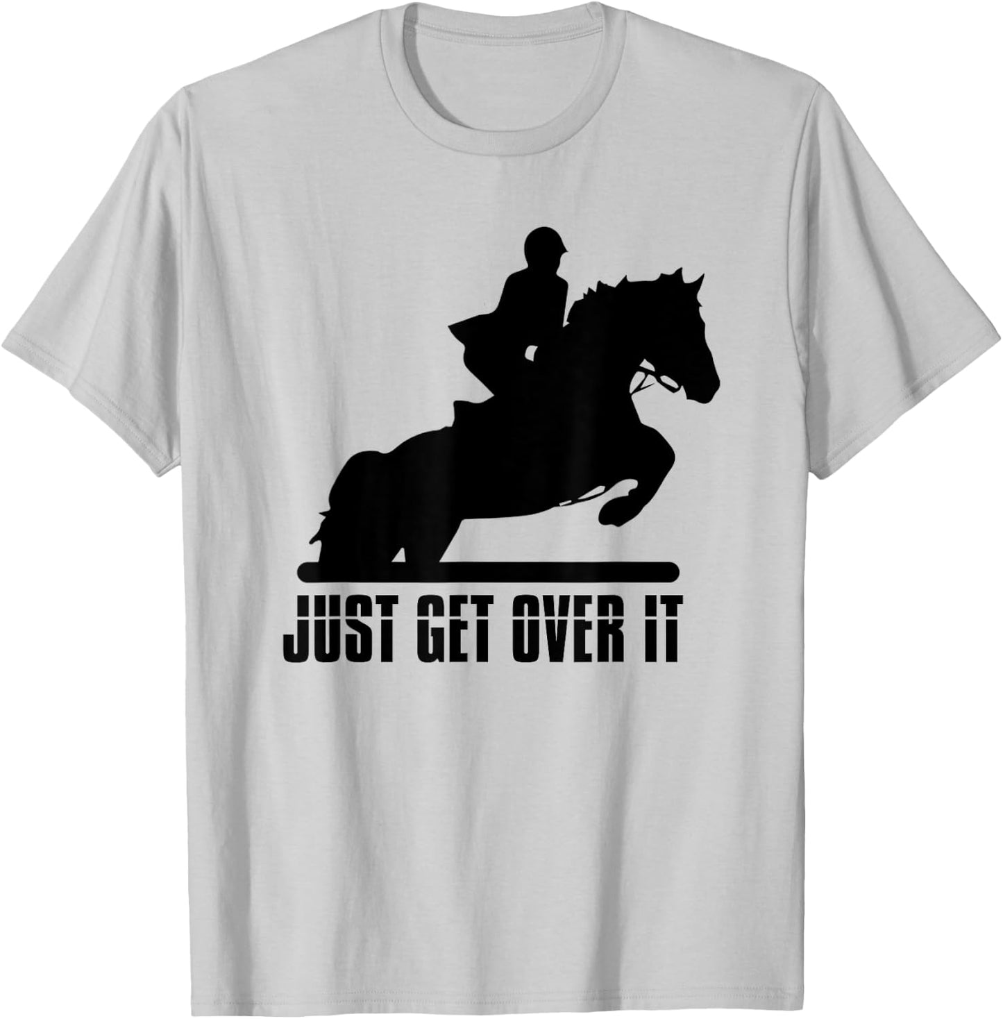English Riding Hunter Jumper Horse Riding T-Shirt - T-Shirt | Ash