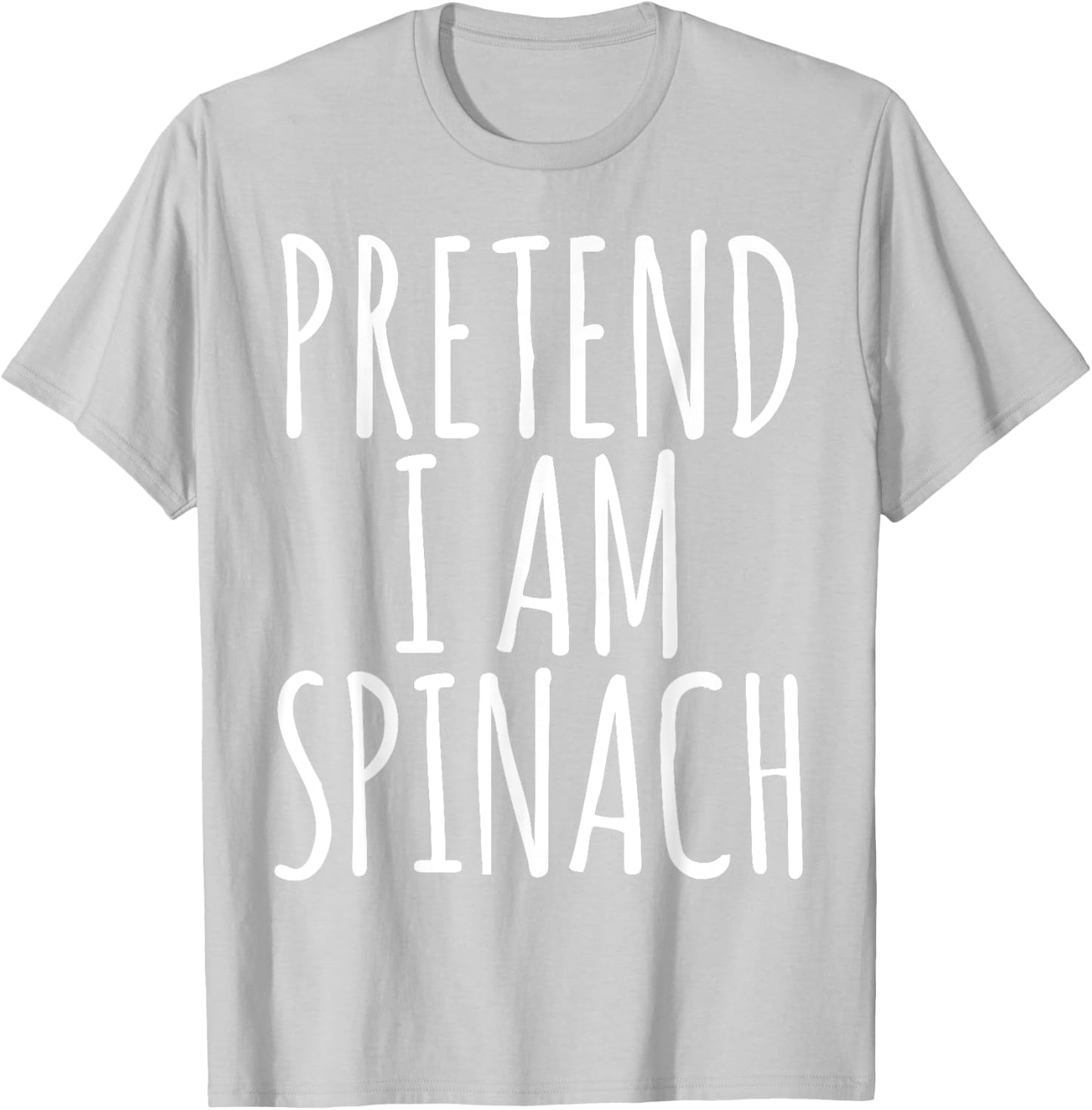 Funny Lazy Halloween PRETEND I AM SPINACH Costume Women Joke T-Shirt - T-Shirt | Ash