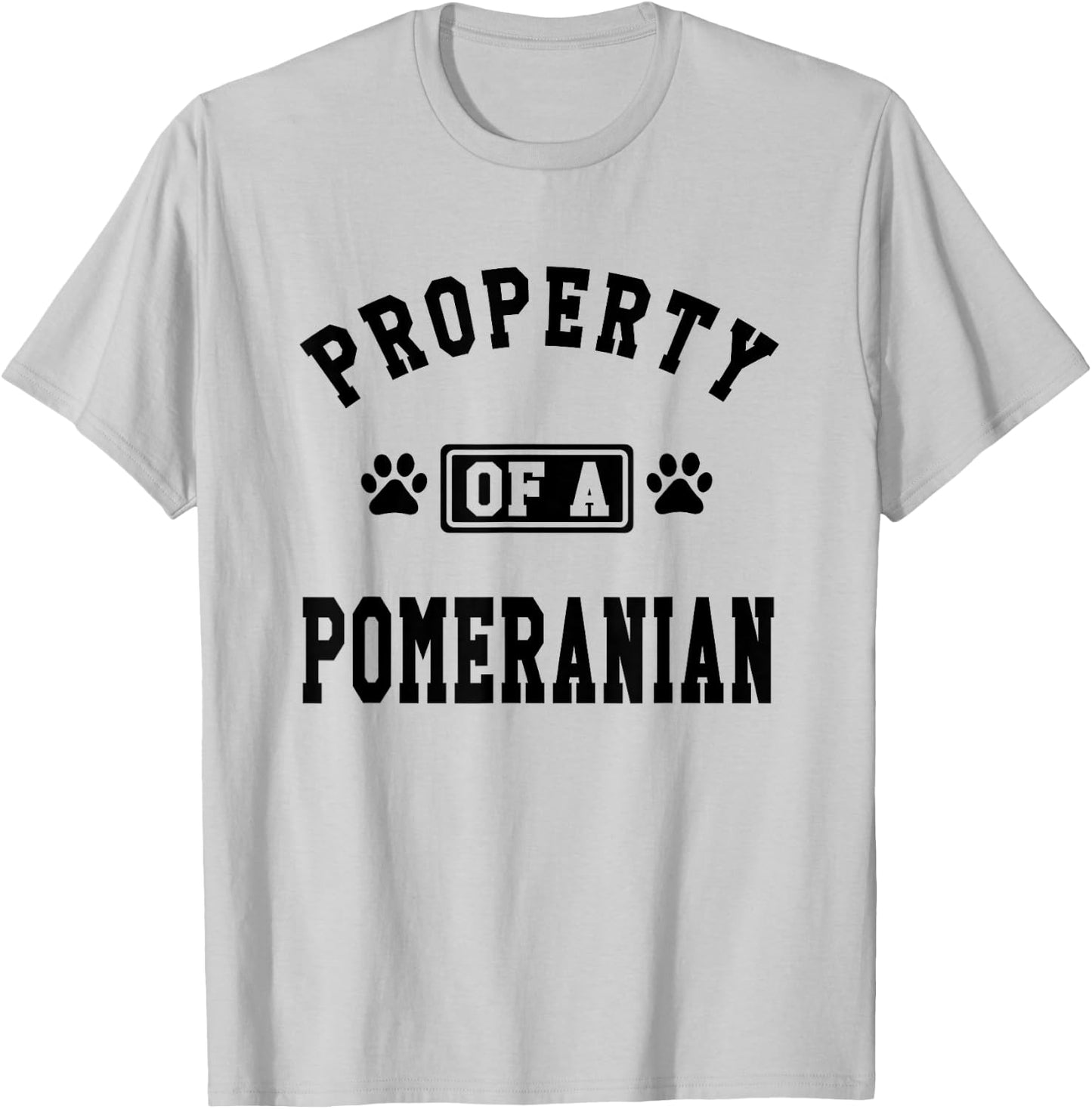 Property Of A Pomeranian - Pomeranian Lover Shirt Gift T-Shirt - T-Shirt | Ash