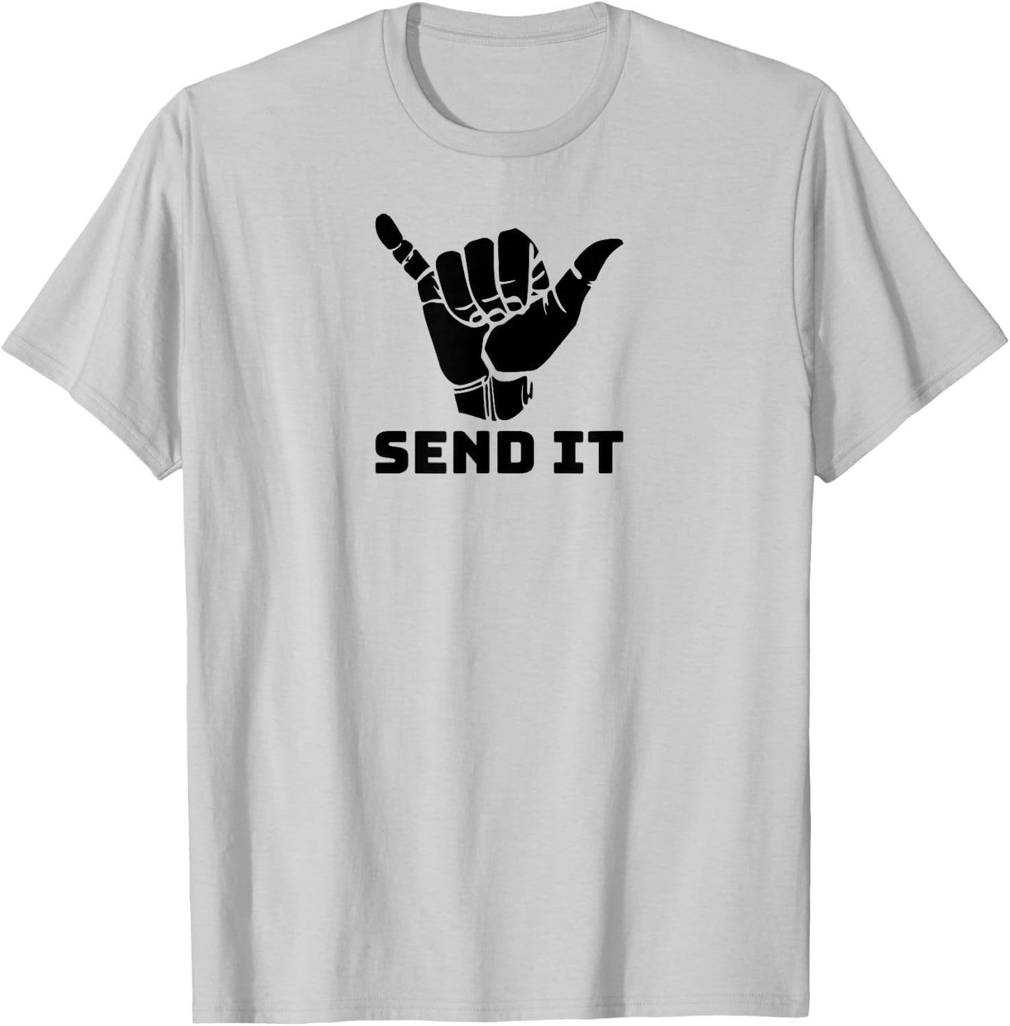 Send It hand signal MTB T-Shirt - T-Shirt | Ash