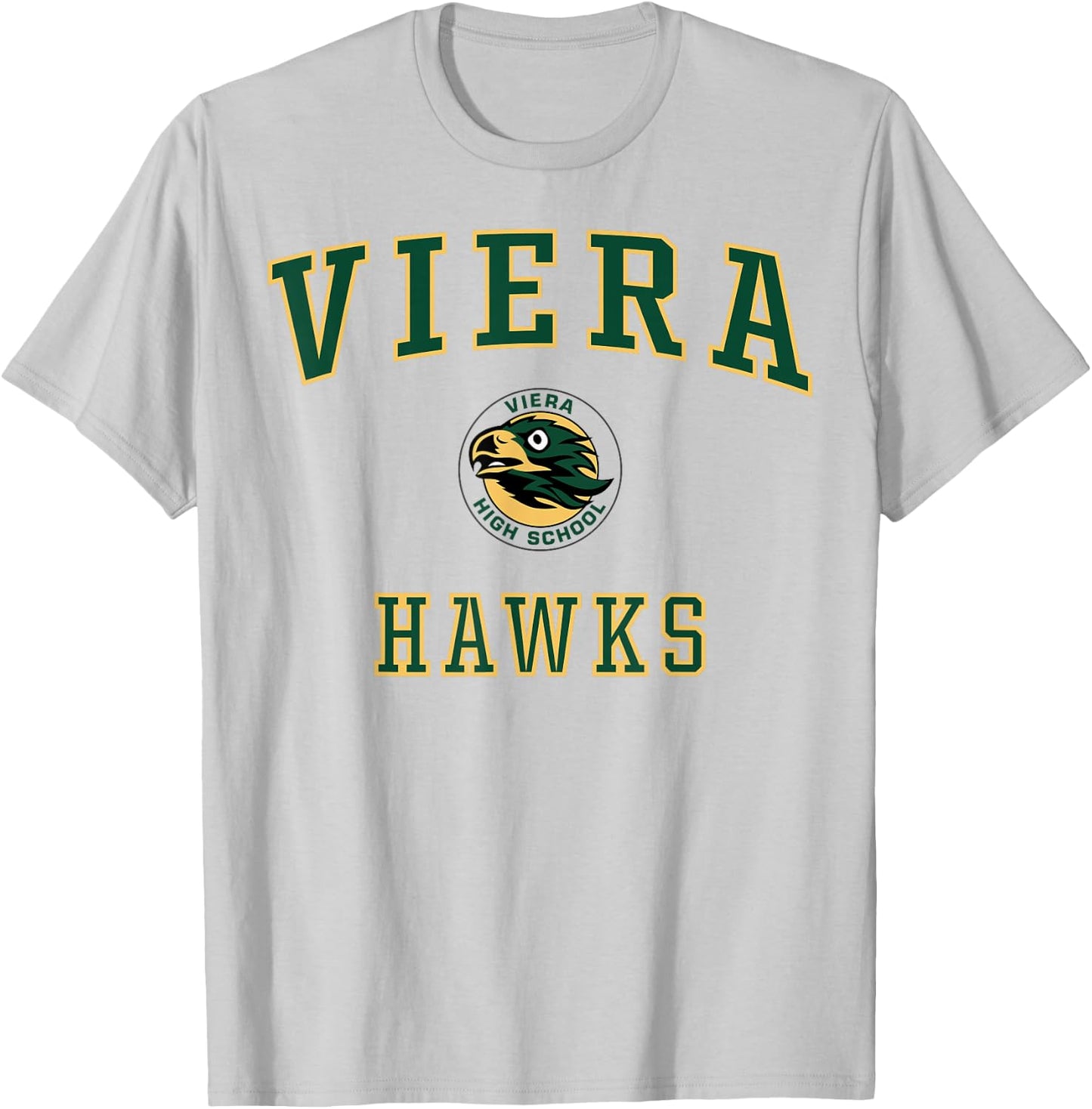 Viera High School Hawks C1 T-Shirt - T-Shirt | Ash