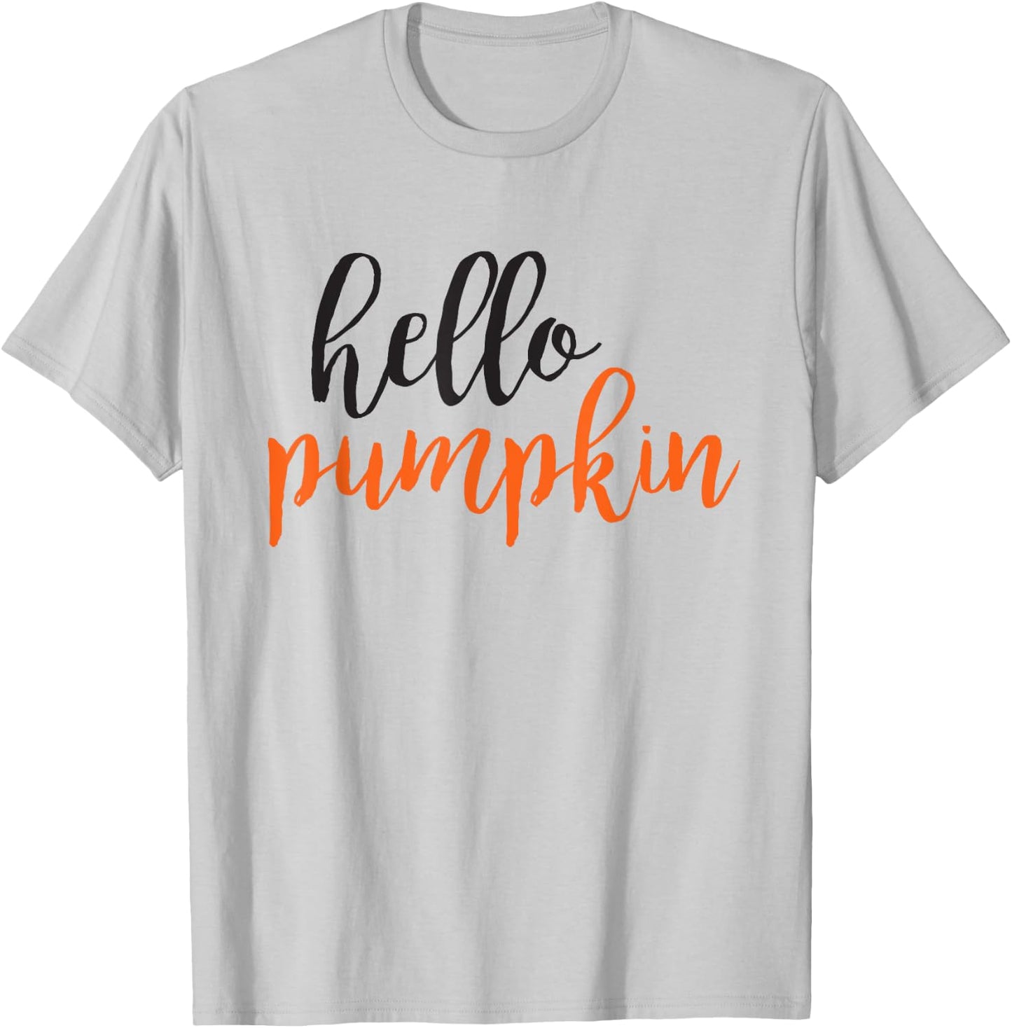 Hello Pumpkin Cute Pumpkin Spice Fall T-Shirt - T-Shirt | Ash