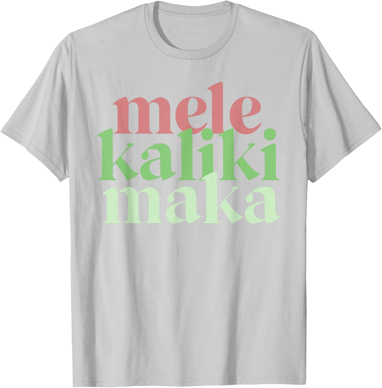 Mele Kalikimaka Retro Christmas Modern Hawaiian Women T-Shirt - T-Shirt | Ash