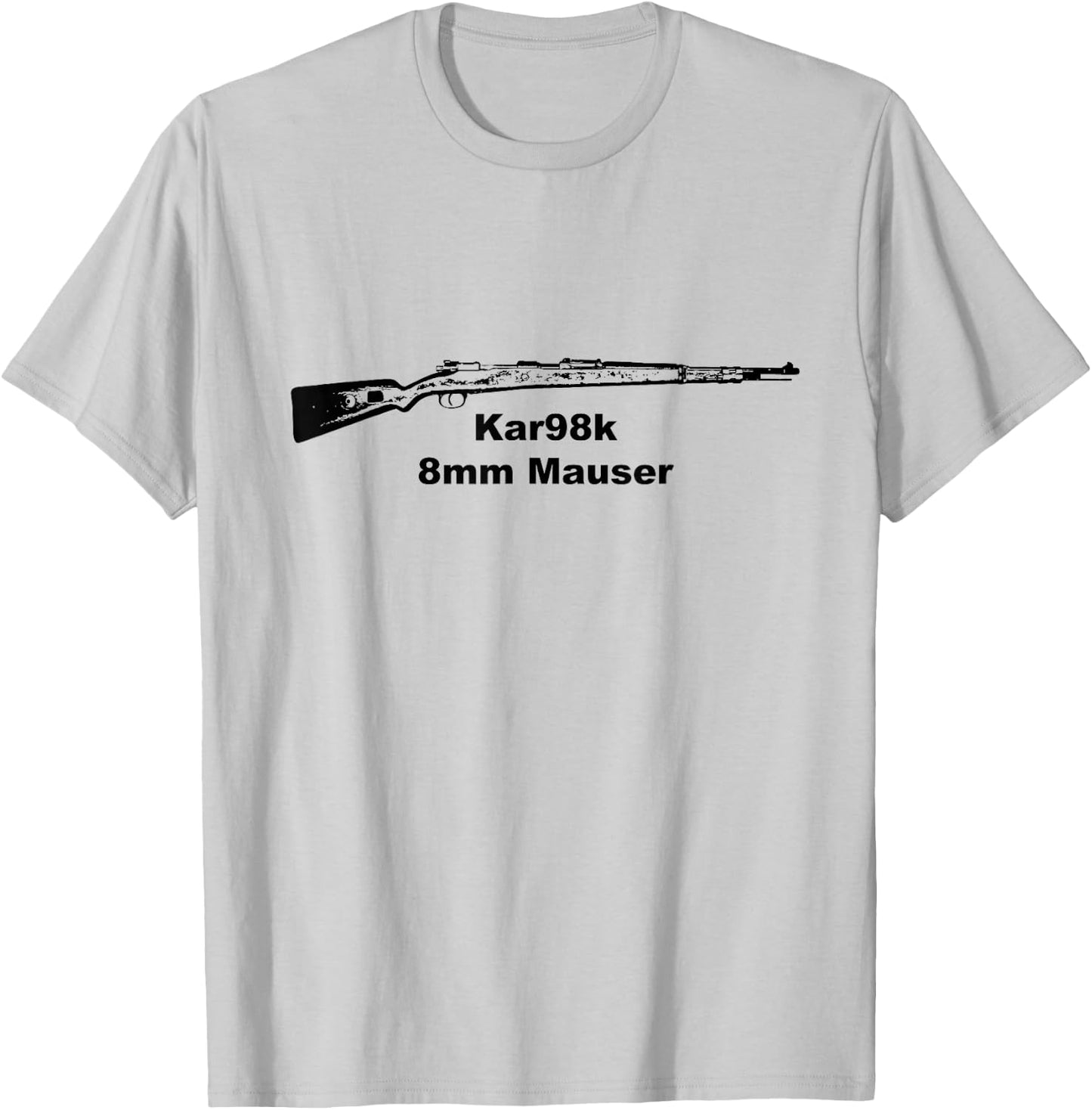 Kar98k Shirt, WWII WW2 Mauser Kar 98 Germany T-Shirt - T-Shirt | Ash