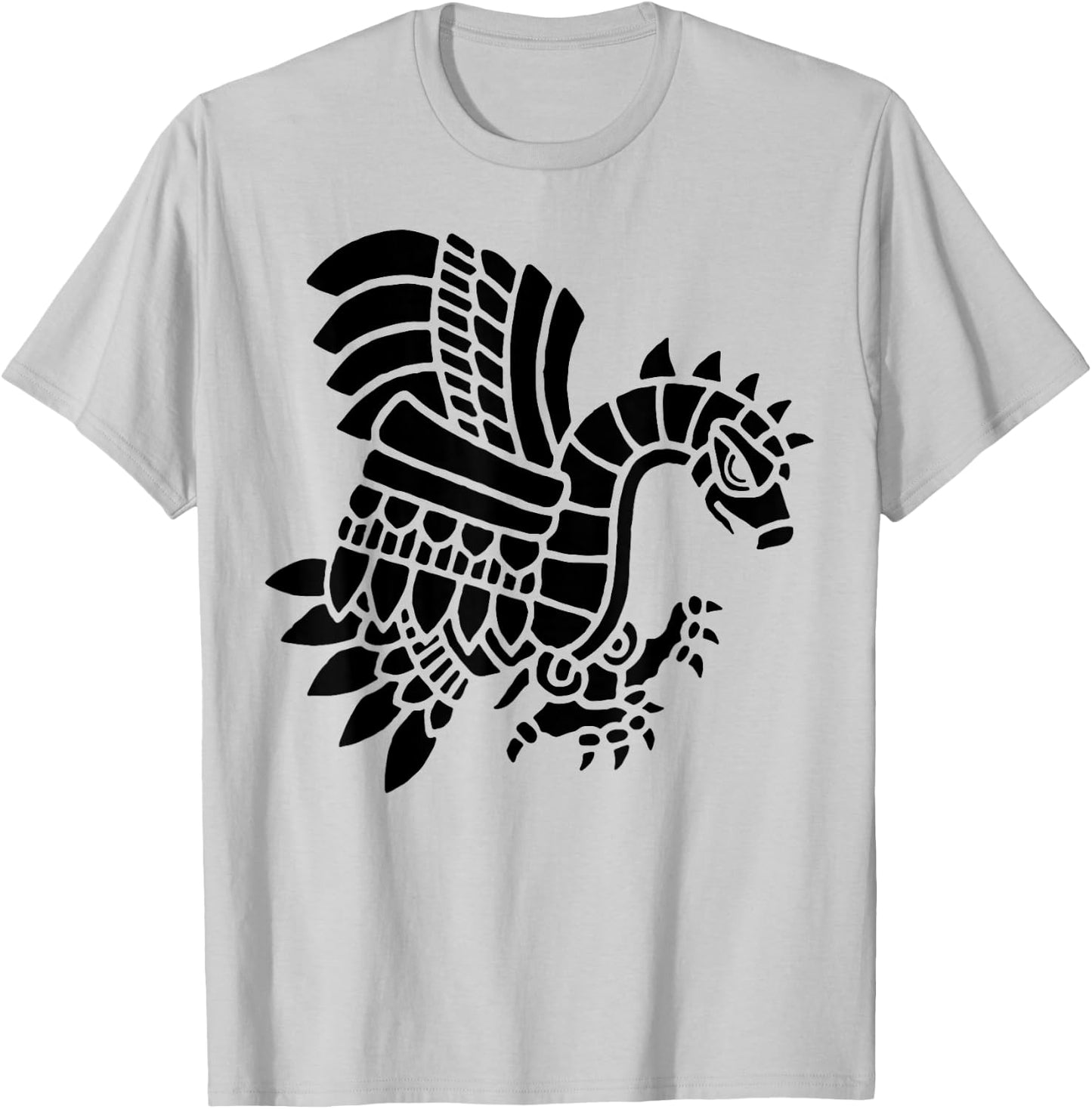 Mayan Aztec Indian Eagle Bird T-Shirt - T-Shirt | Ash