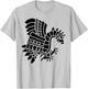 Mayan Aztec Indian Eagle Bird T-Shirt - T-Shirt | Ash