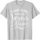 This Girl Runs On Jesus And Dance Christian Rehearsal Gift T-Shirt - T-Shirt | Ash