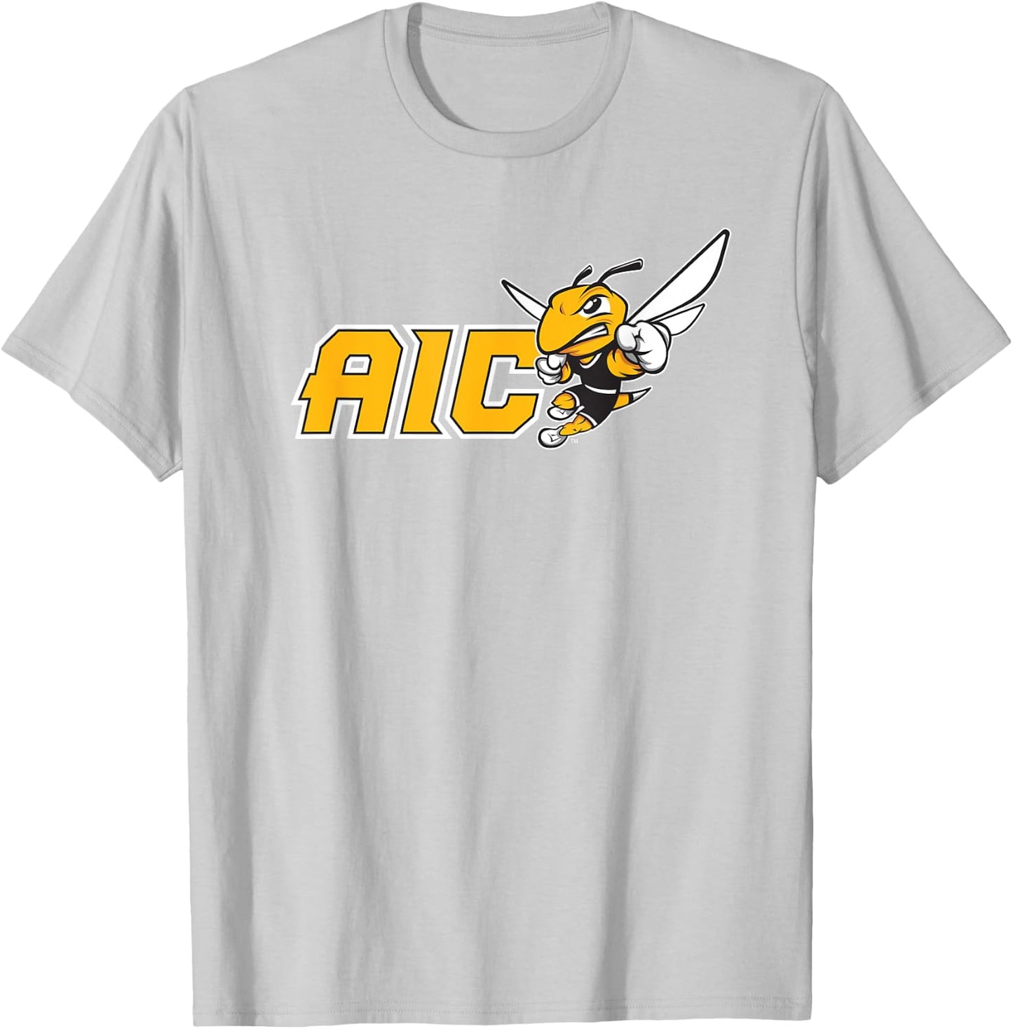 American International College AIC Yellow Jackets T-Shirt - T-Shirt | Ash