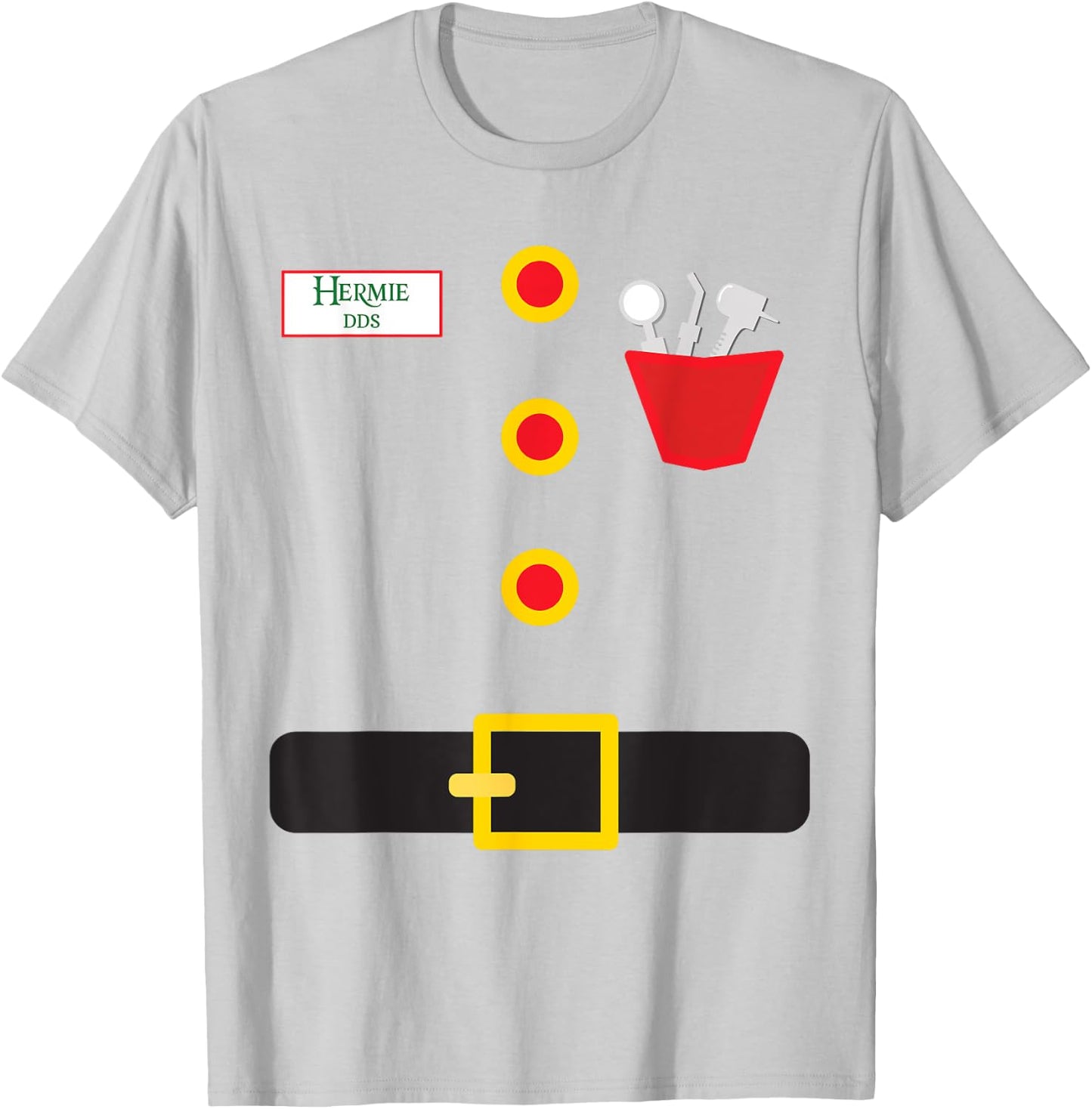 Elf Dentist Funny Christmas T-Shirt - T-Shirt | Ash