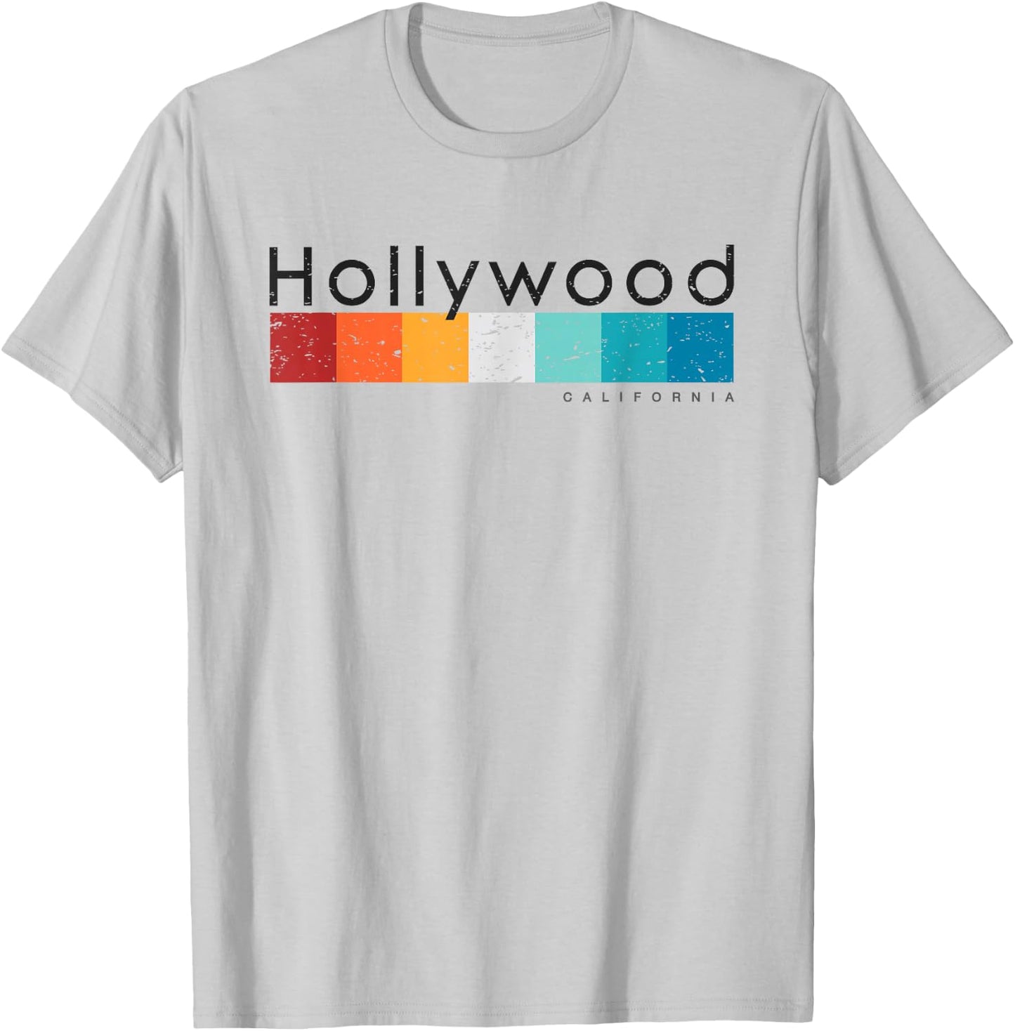 Vintage Hollywood California CA Retro Design T-Shirt - T-Shirt | Ash