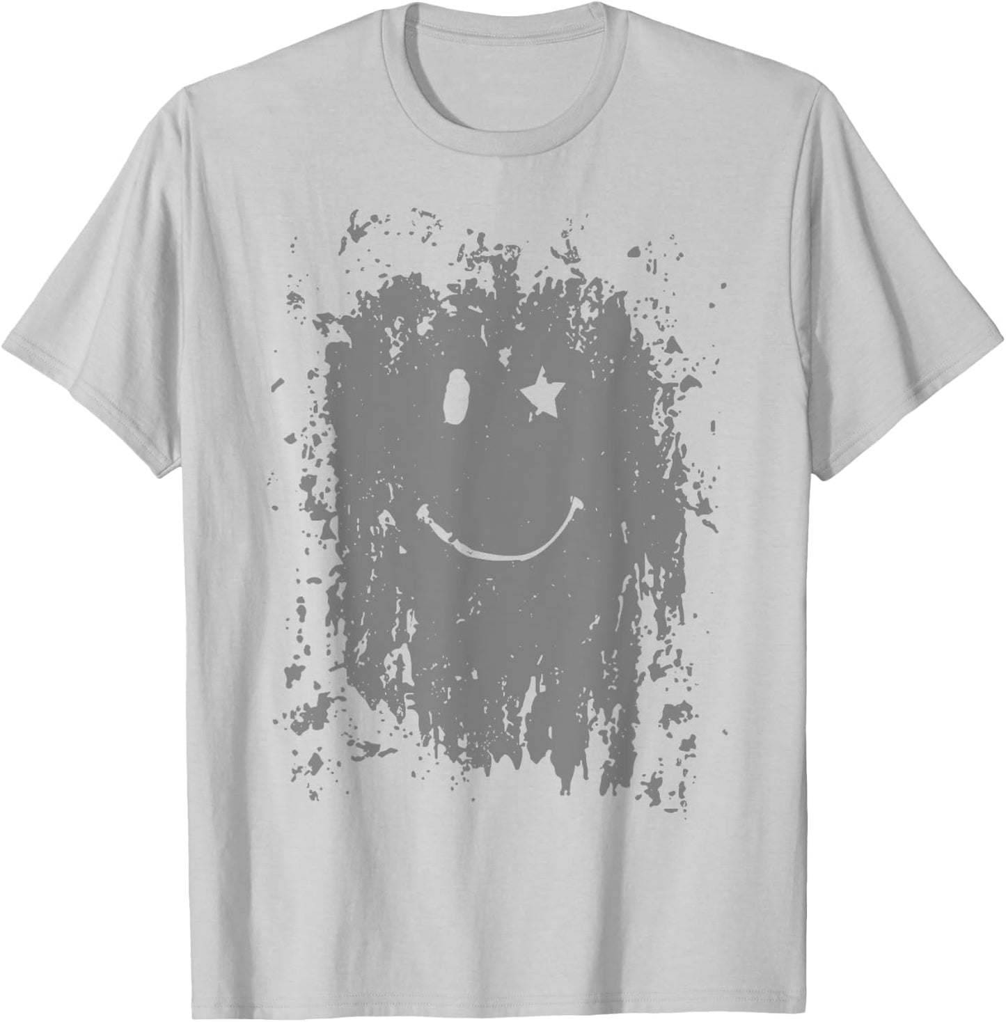 Funny Mud Splatter Face Cool Marathon and Mud Run T-Shirt - T-Shirt | Ash