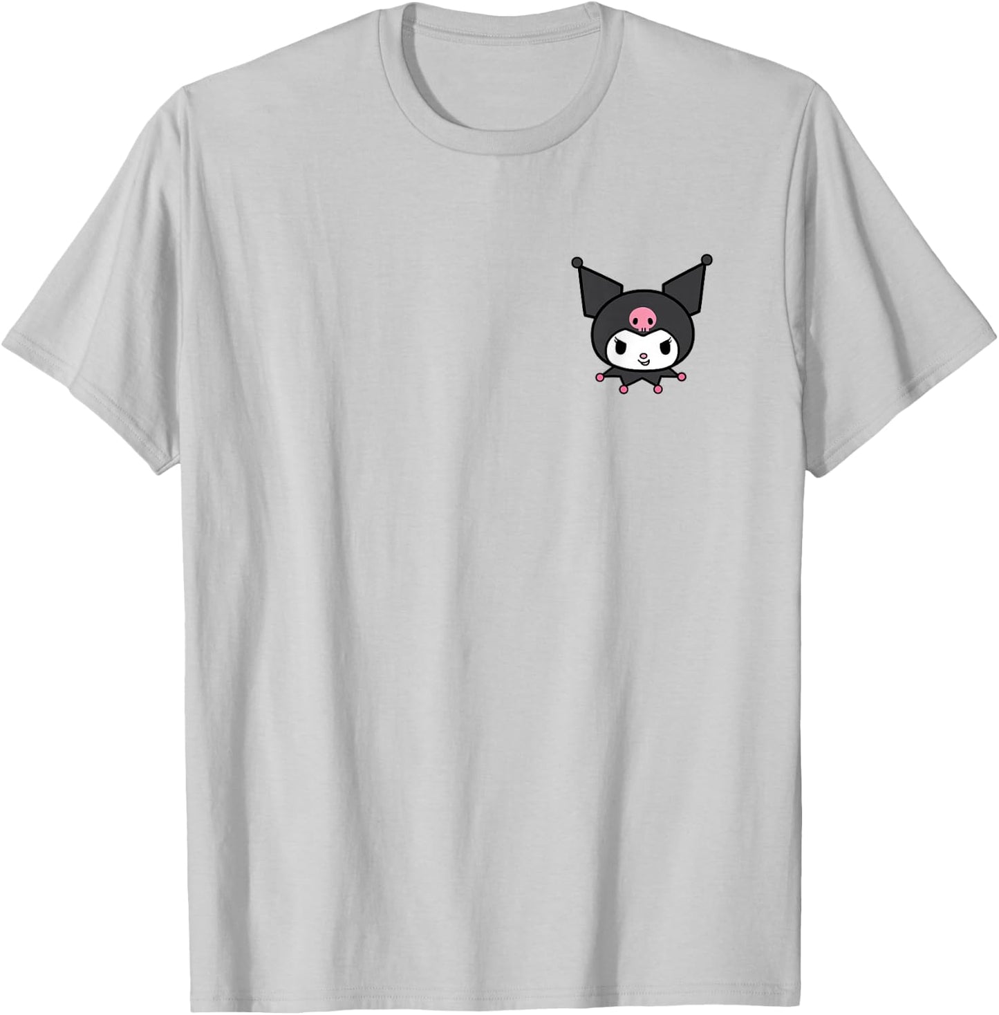 Sanrio Kuromi Front and Back Logo Shirt T-Shirt - T-Shirt | Ash