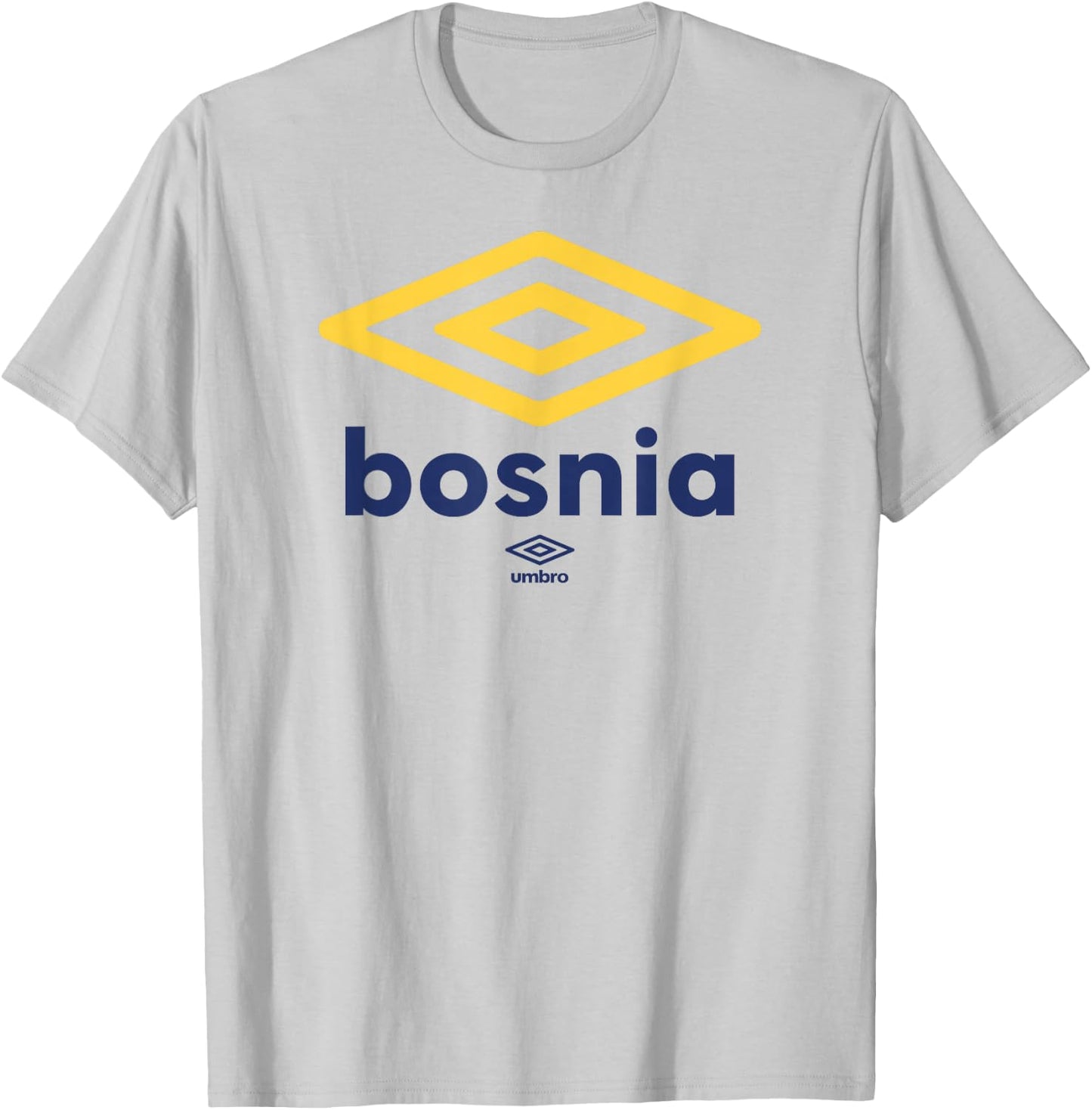 Umbro International Soccer Diamond Bosnia Logo T-Shirt - T-Shirt | Ash