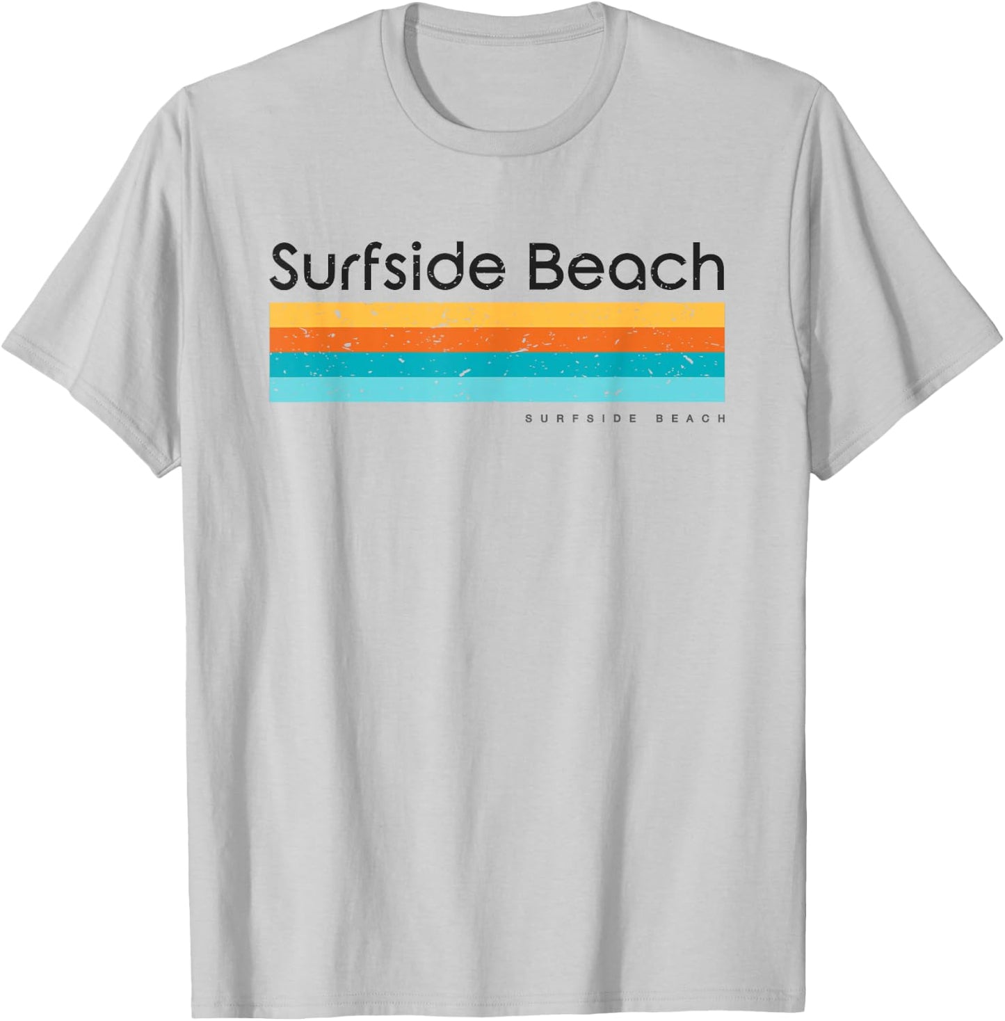 Retro Surfside Beach Vintage Design T-Shirt - T-Shirt | Ash