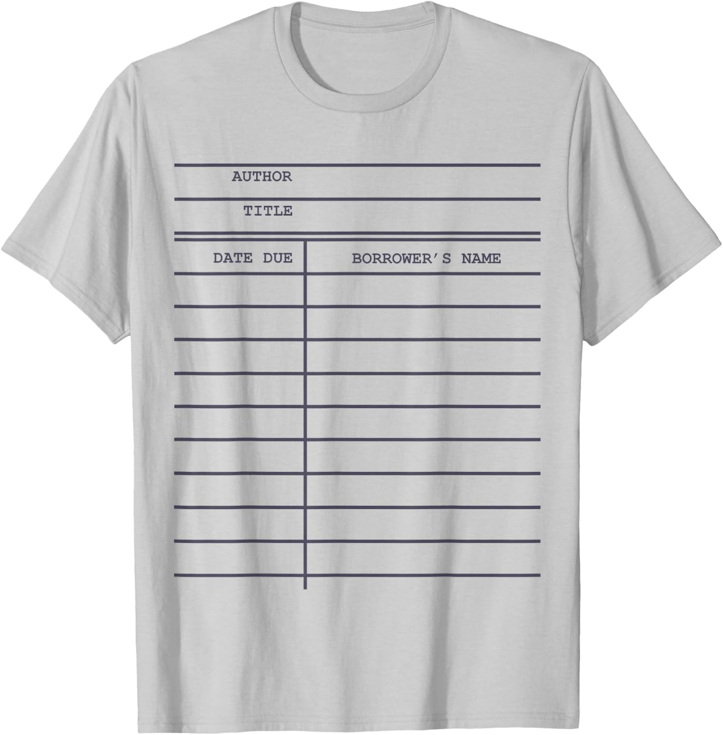 Library Card Check-out for Bookworms and Readers T-Shirt - T-Shirt | Ash