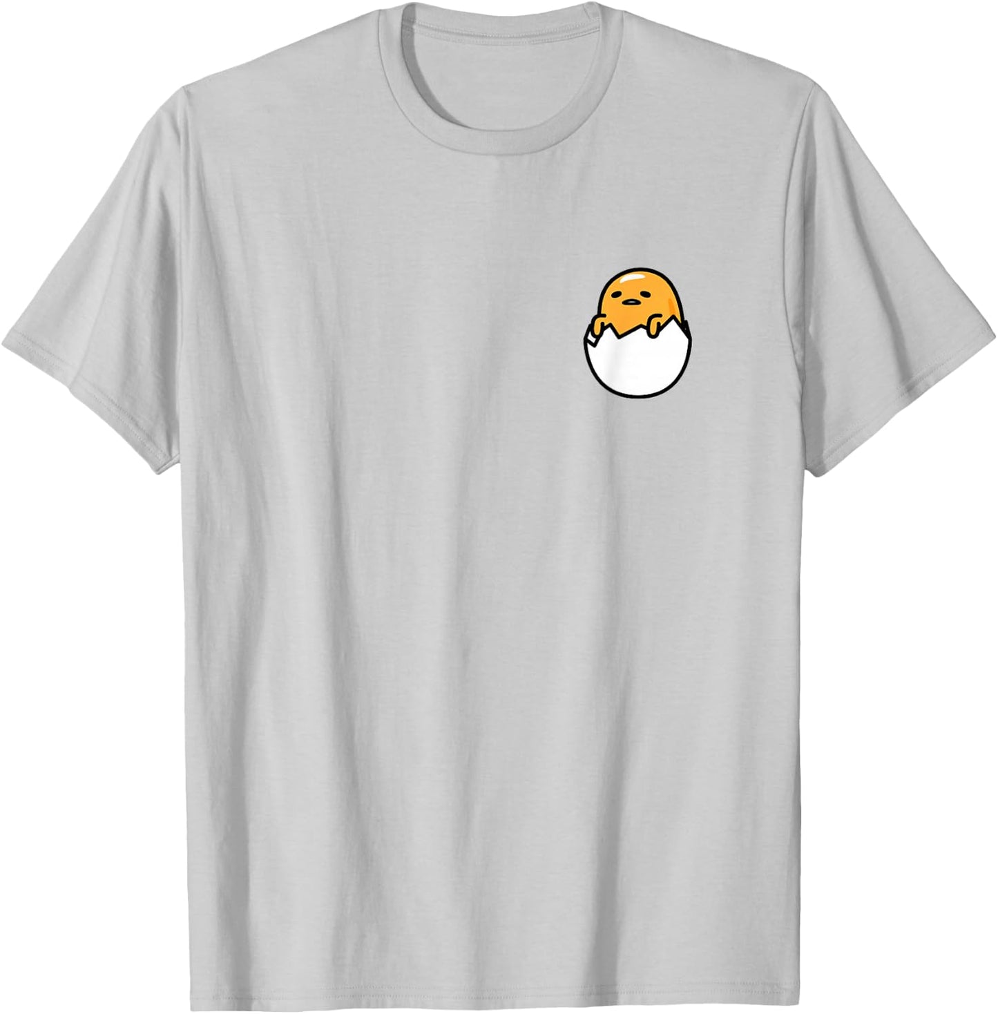 Gudetama Front and Back Logo Shirt T-Shirt - T-Shirt | Ash