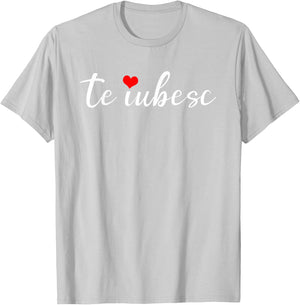 Te iubesc means I Love You Romanian American Shirt T-Shirt - T-Shirt | Ash