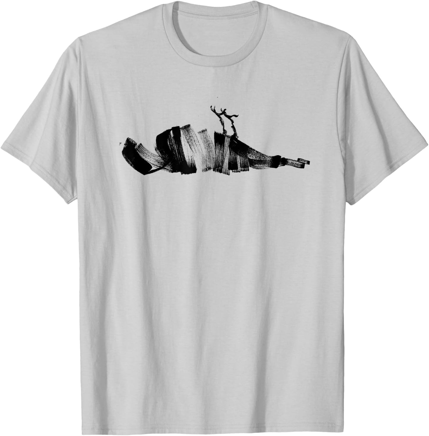 ATTICUS Brush Bird T Shirt (Black Print) T-Shirt - T-Shirt | Ash