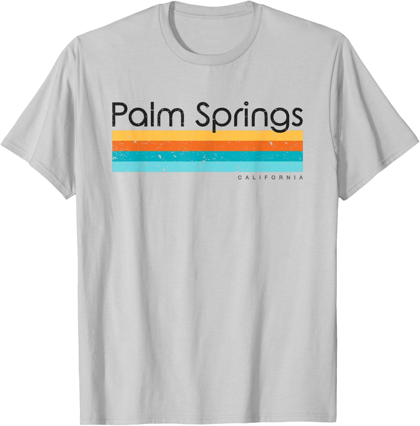 Vintage Palm Springs California CA Retro Design T-Shirt - T-Shirt | Ash