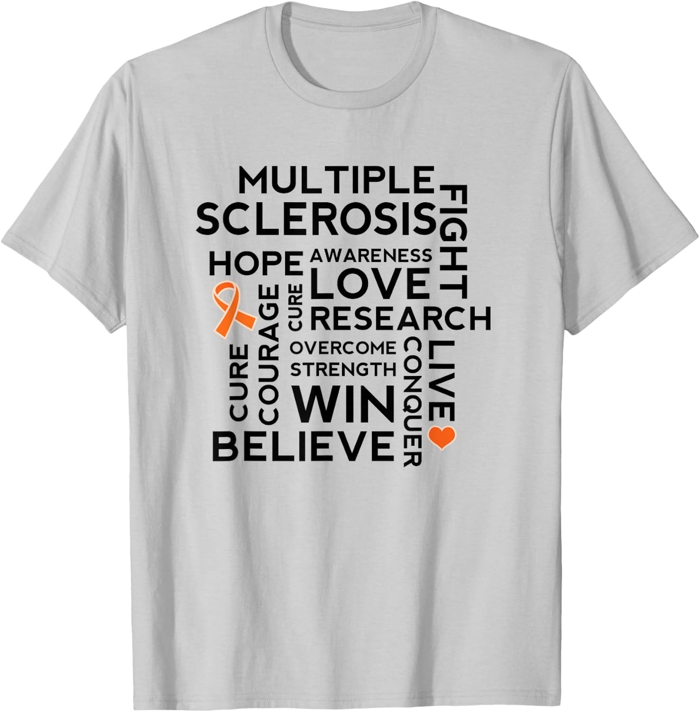 Multiple Sclerosis Awareness Month MS Support Shirt T-Shirt - T-Shirt | Ash