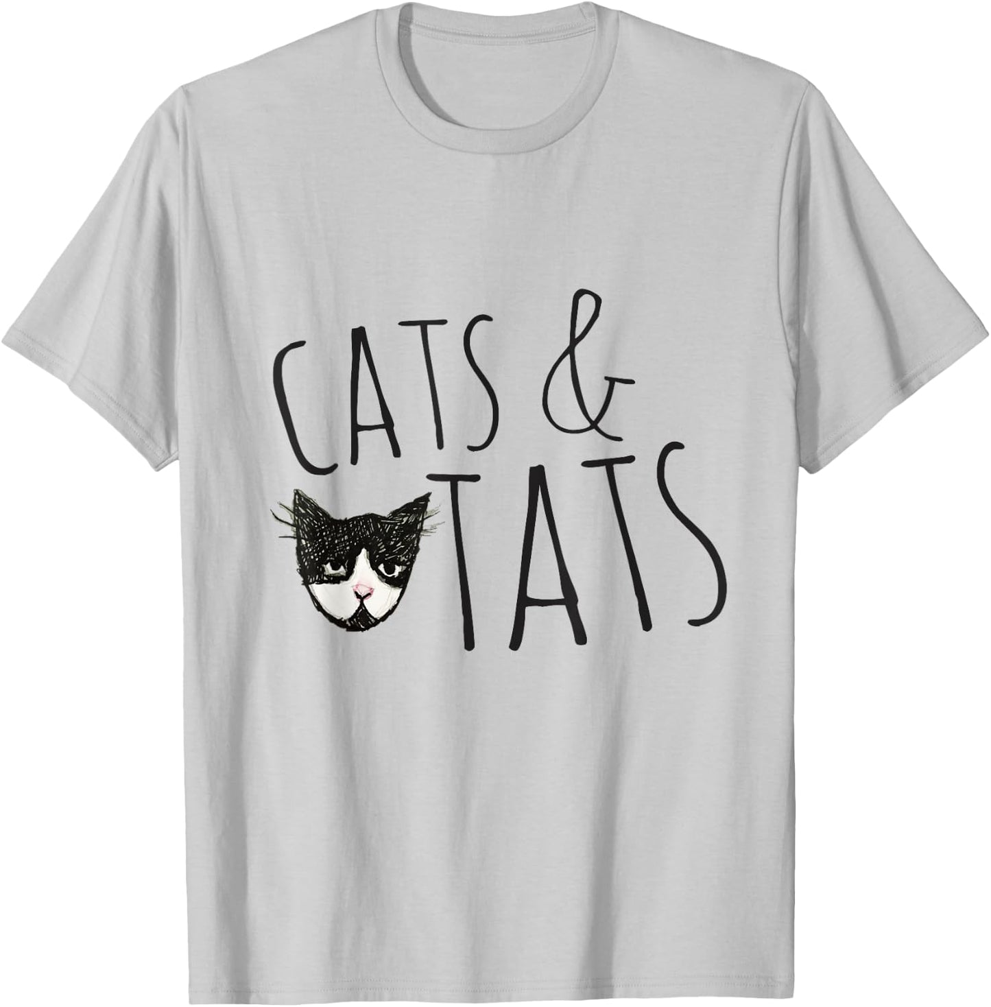 Cat Snugg Cats & Tats Cat Tattoo Lover T-Shirt - T-Shirt | Ash