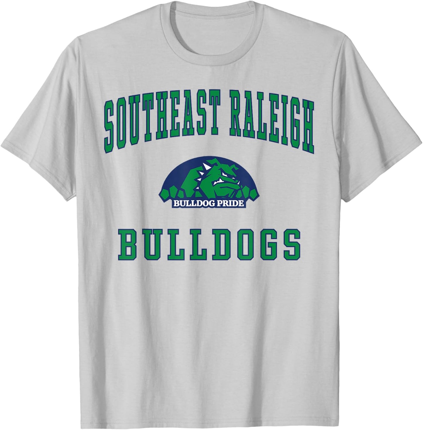 Southeast Raleigh High School Bulldogs T-Shirt - T-Shirt | Ash