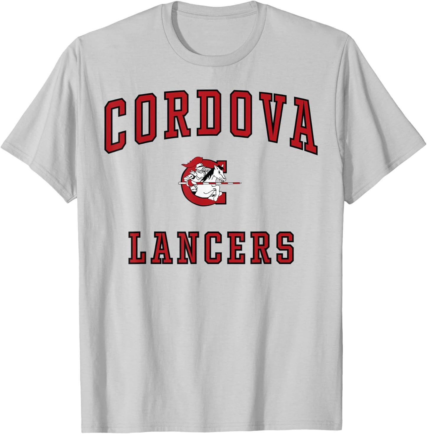 Cordova High School Lancers C1 T-Shirt - T-Shirt | Ash