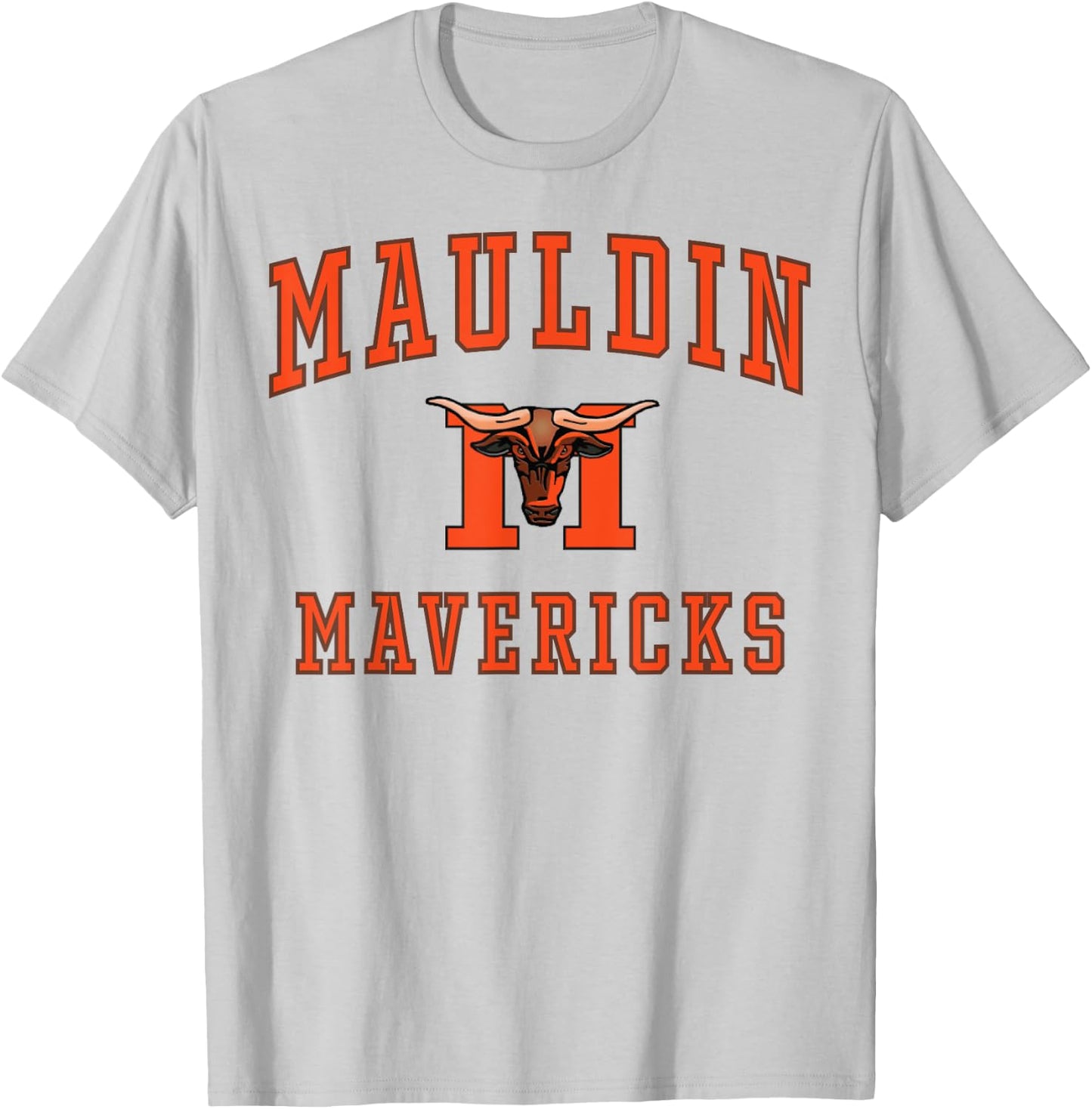 Mauldin High School Mavericks C1 T-Shirt - T-Shirt | Ash