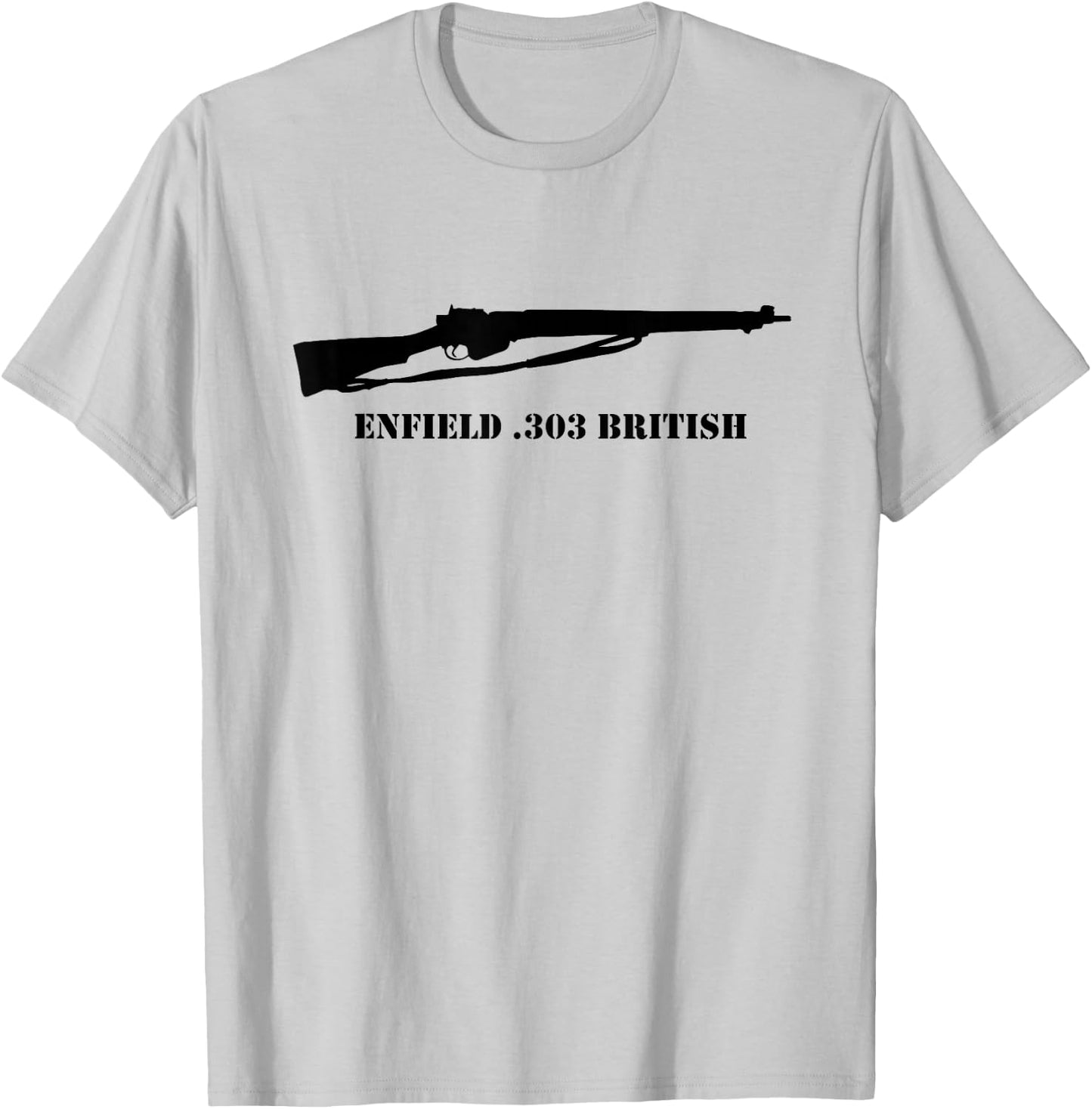 Enfield Shirt British SMLE WW2 WWII 303 Brit T-Shirt - T-Shirt | Ash