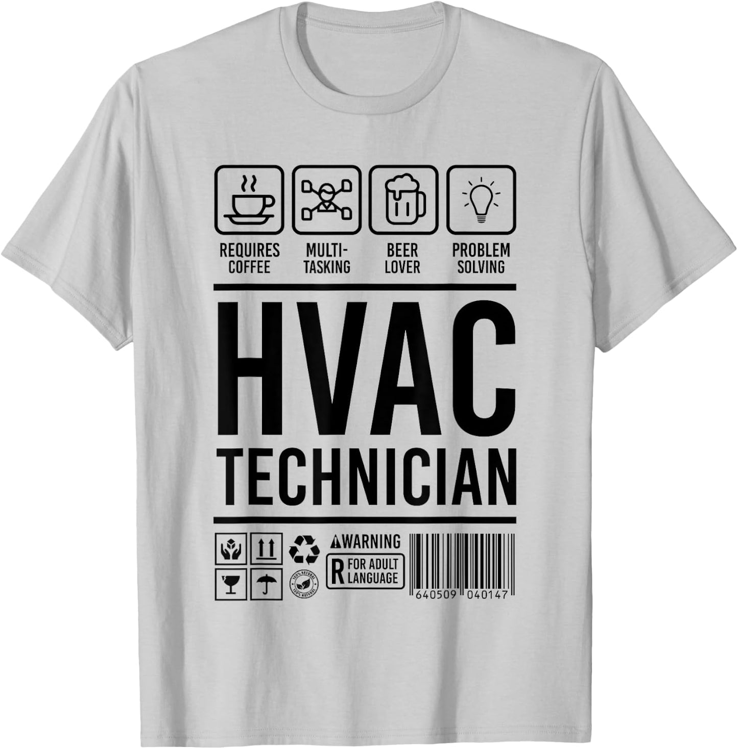 HVAC Technician Shirt | Cute Maintenance HVAC Gift T-Shirt - T-Shirt | Ash